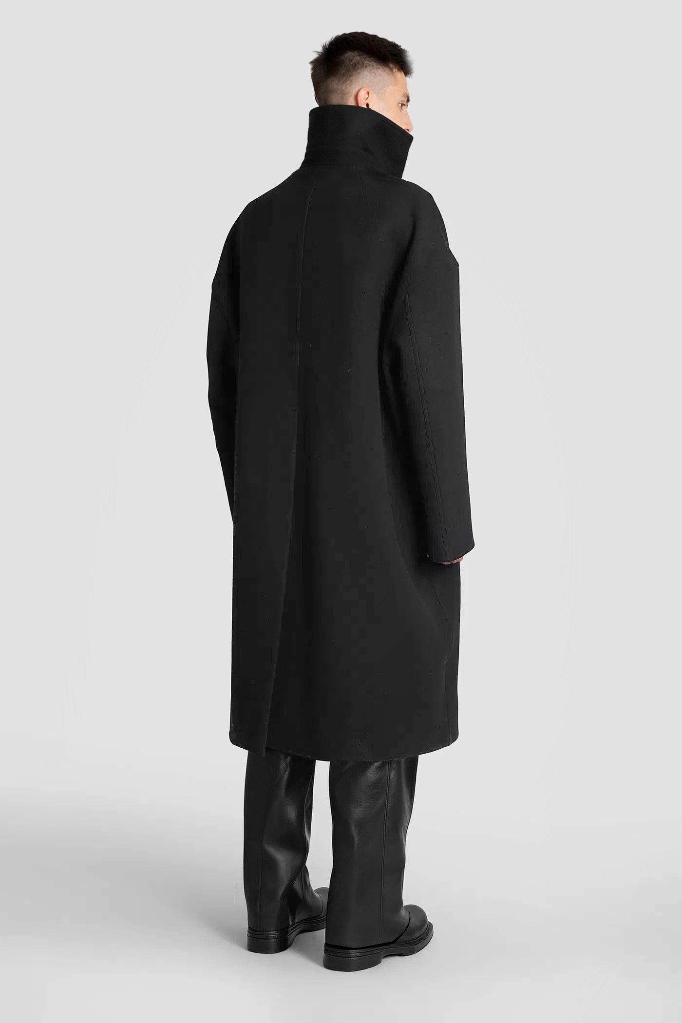 Rick Owens Runway FW25 Dracucollar Oversize Coat Size US M / EU 48-50 / 2 - 12 Thumbnail