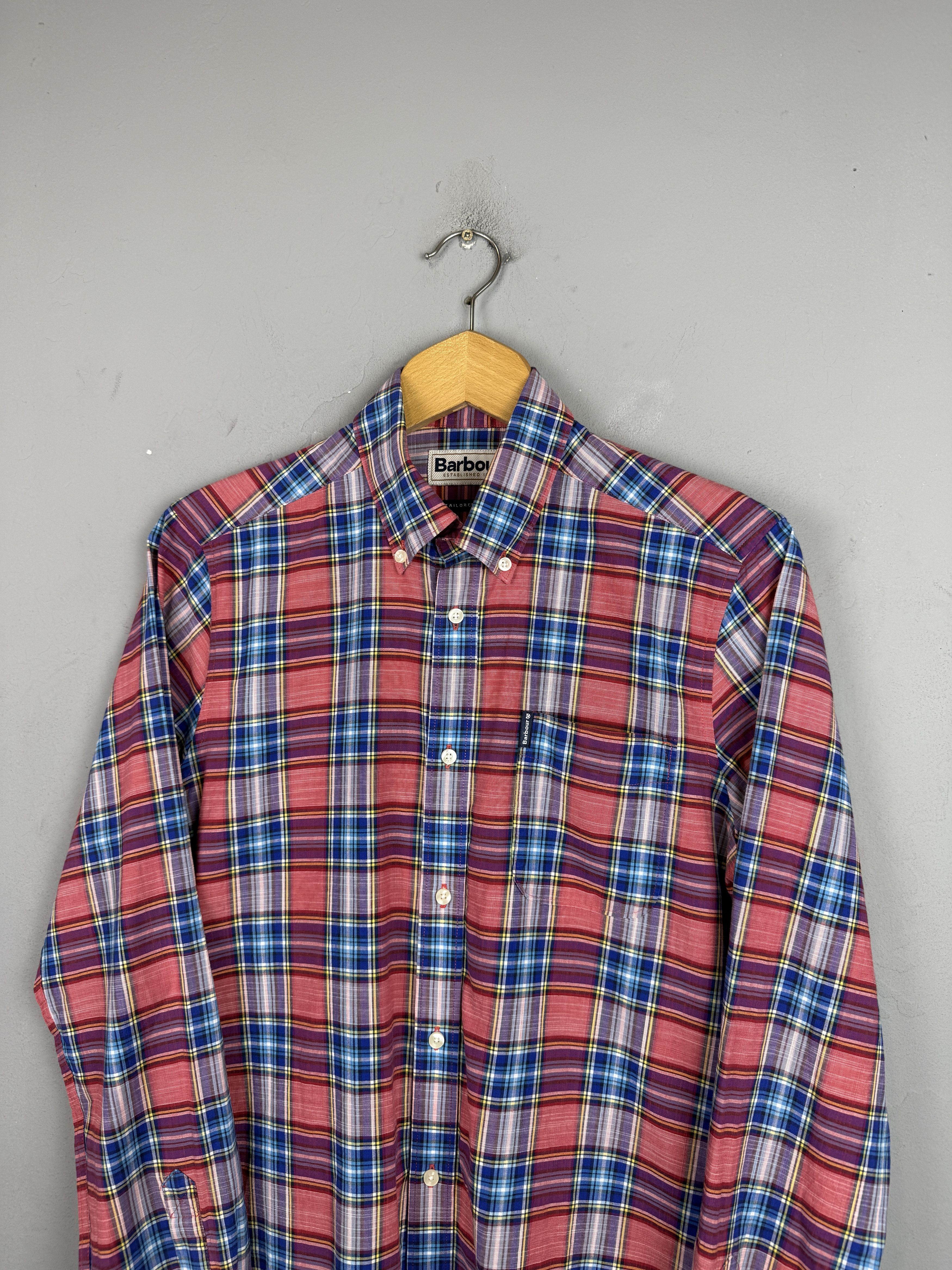 Barbour Barbour Button Down Check Flannel Shirt Multicolor Red Plaid Size US M / EU 48-50 / 2 - 2 Thumbnail