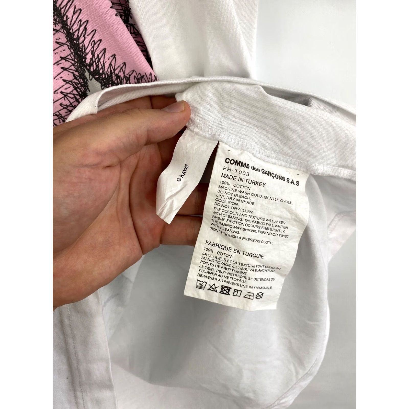 Comme des Garcons Girl Comme Des Garcons Kaws T-Shirt M White Mens Retro Y2K Rare Hyp e Size US M / EU 48-50 / 2 - 6 Thumbnail