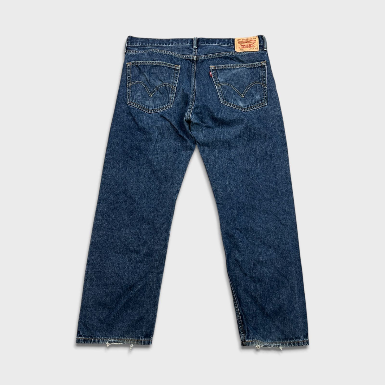 Levi's × Vintage Levi's 505 Jeans 36x30 Regular Straight Leg Classic Denim Size US 36 / EU 52 - 5 Thumbnail
