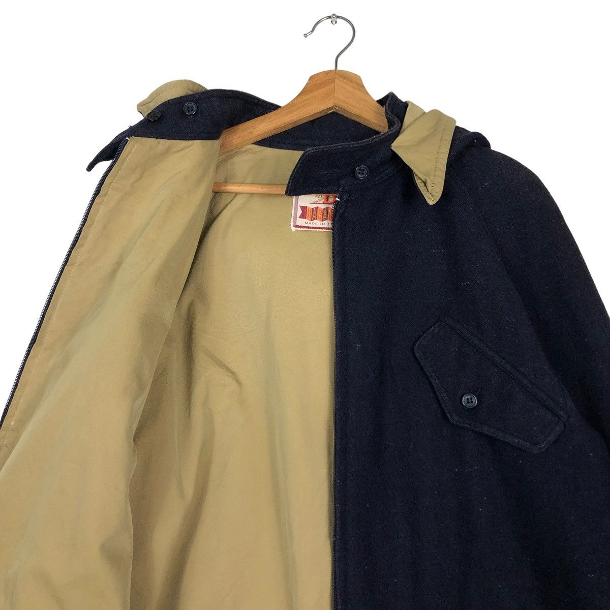 Baracuta 🔥VINTAGE HEAVY JACKET HOODIE WOOL BARACUTA MADE IN ENGLAND Size US M / EU 48-50 / 2 - 11 Thumbnail