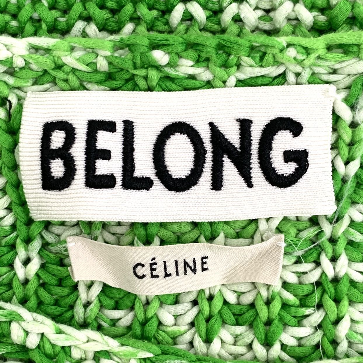 Celine Celine Green Cotton Crew Neck Long Sleeve Knit Sweater K26WX Size M / US 6-8 / IT 42-44 - 5 Thumbnail