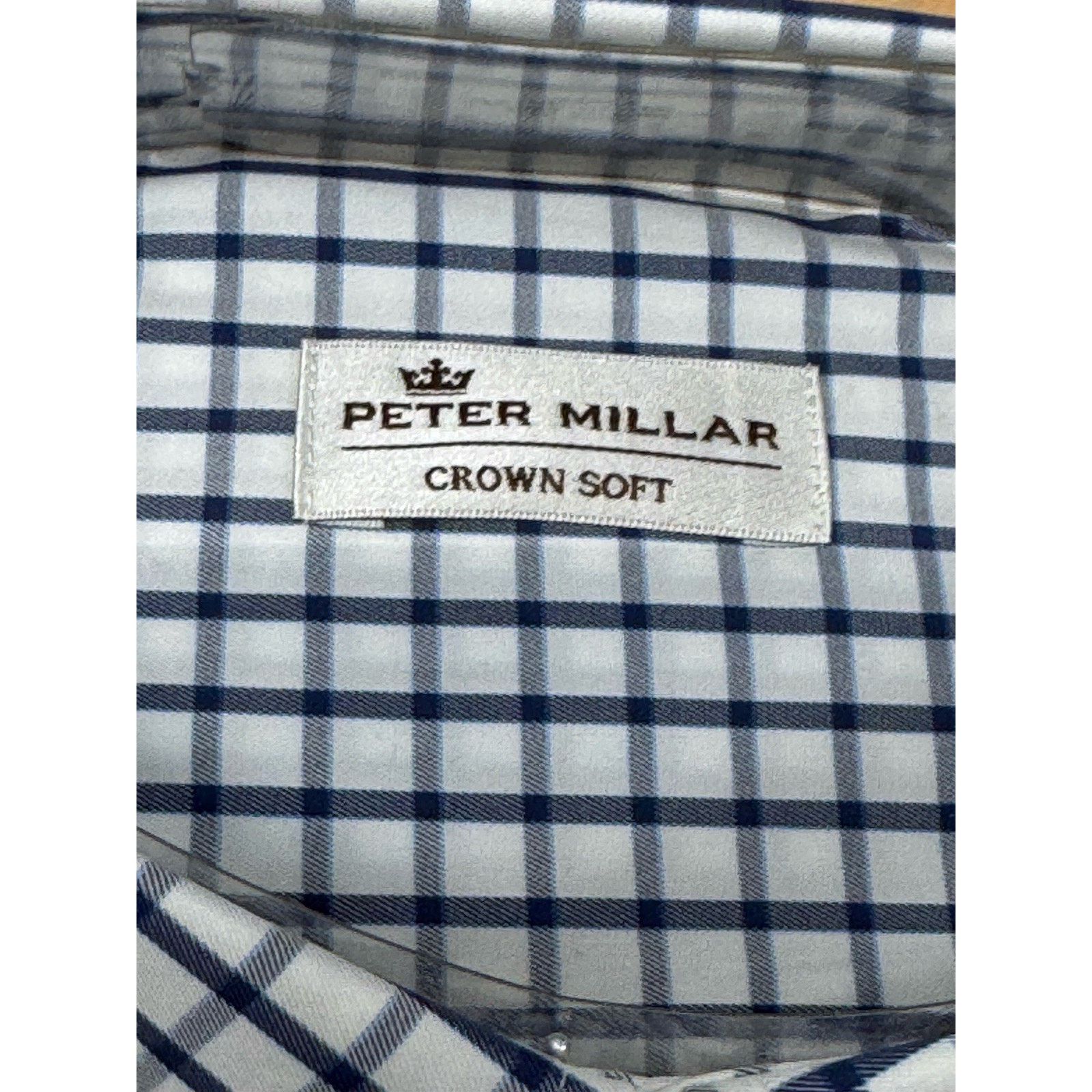 Peter Millar Peter Millar Crown Soft White Blue Plaid Shirt Men’s S NWT Size US S / EU 44-46 / 1 - 2 Thumbnail