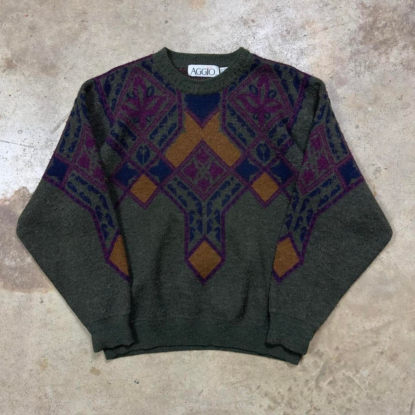 Coogi × Japanese Brand Vintage Casual Geometrical Abstract Style Wool Sweater Size US L / EU 52-54 / 3 - 1 Thumbnail