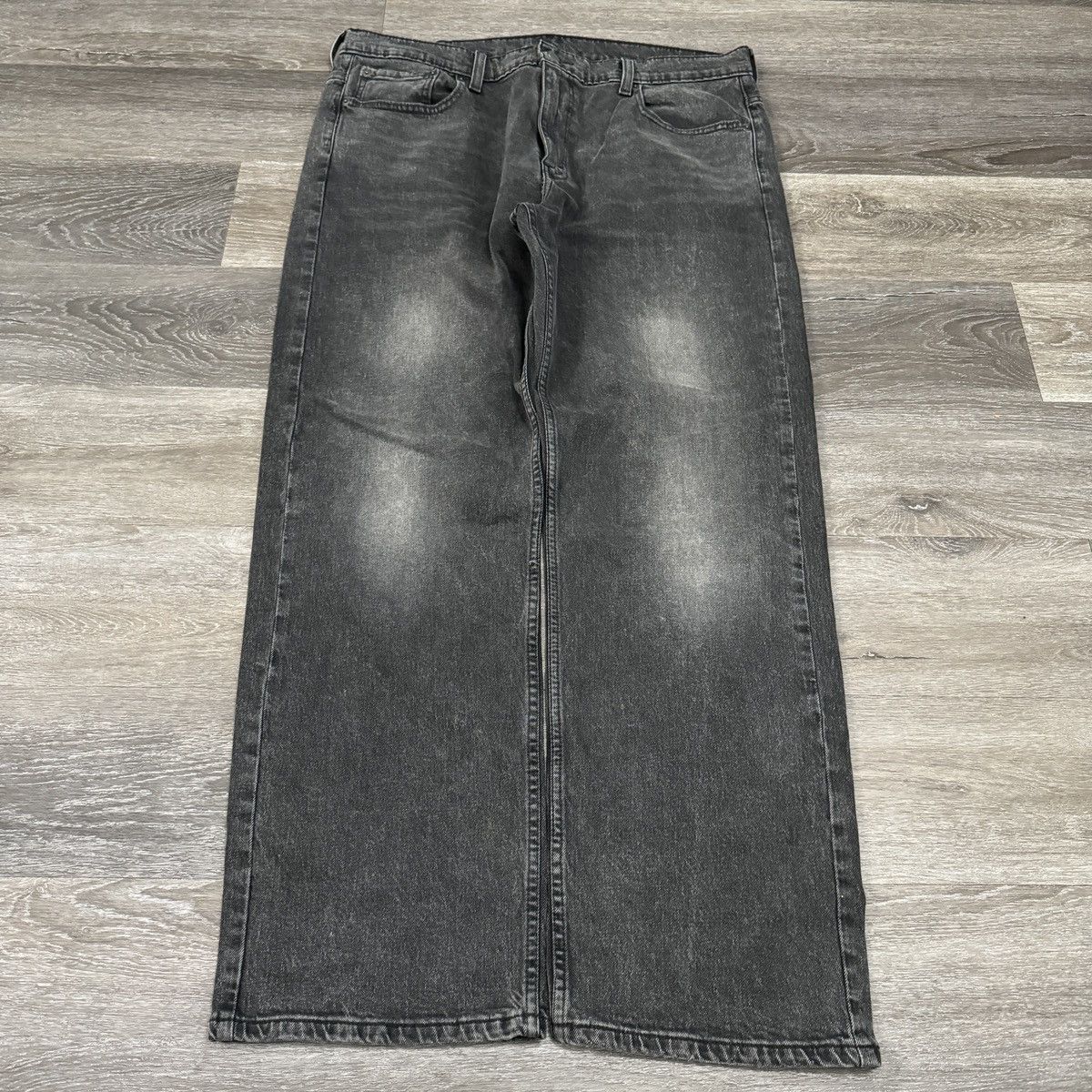 Levi's × StraightFaded × Vintage Perfect Vintage y2k Levi’s 569 faded black baggy jeans Size US 38 / EU 54 - 2 Thumbnail