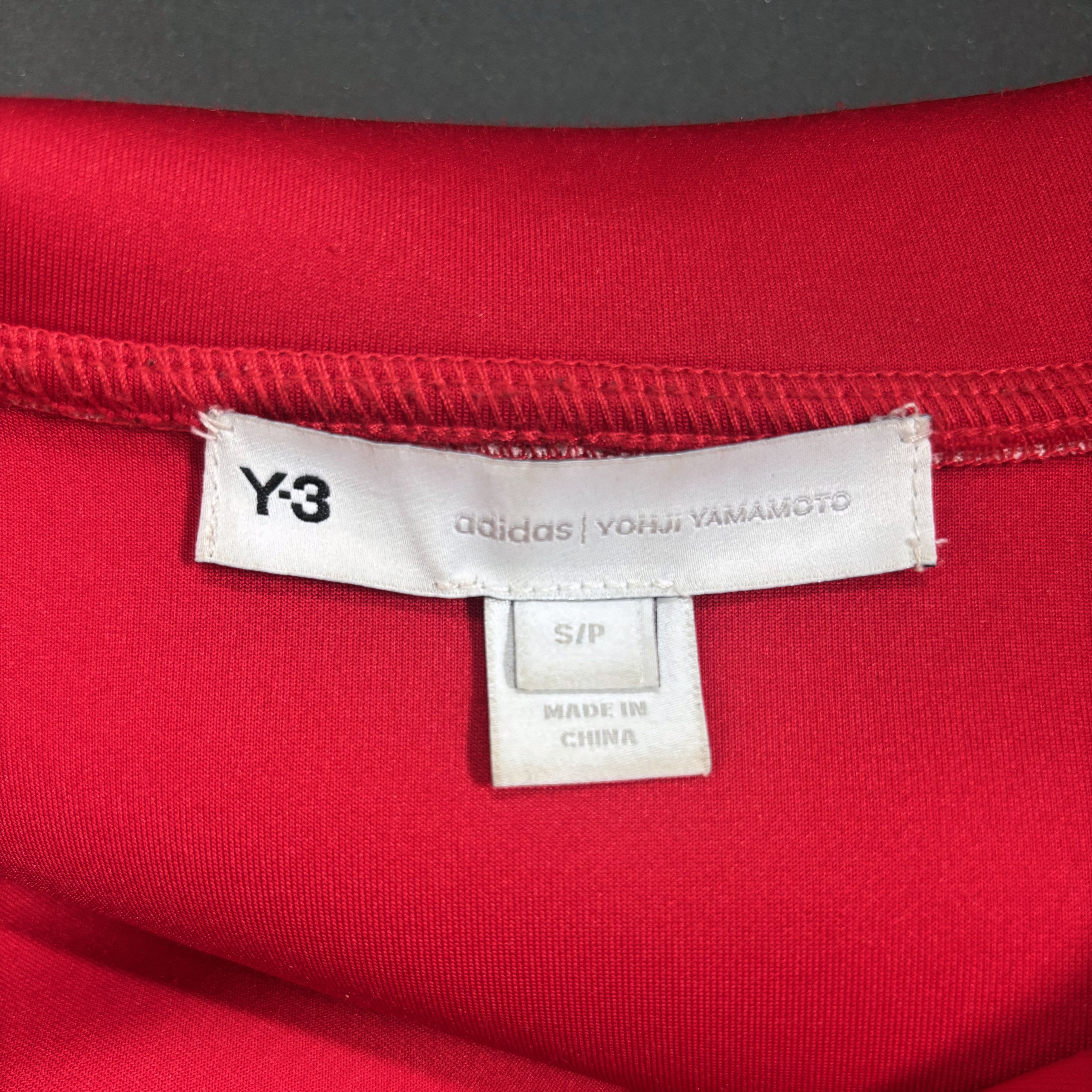 Y-3 Red Neopreme Style Graphic Printed Zip Collar Jacket 2021 Size US S / EU 44-46 / 1 - 3 Thumbnail