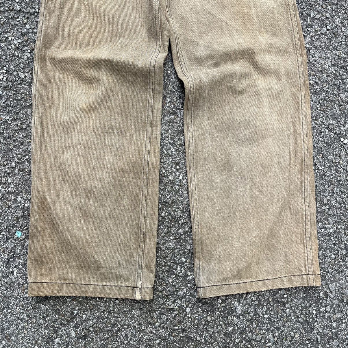 Cushman 1980s 70s Cushman Lot 22300 Vintage Workwear Pant Union Made Size US 28 / EU 44 - 3 Thumbnail