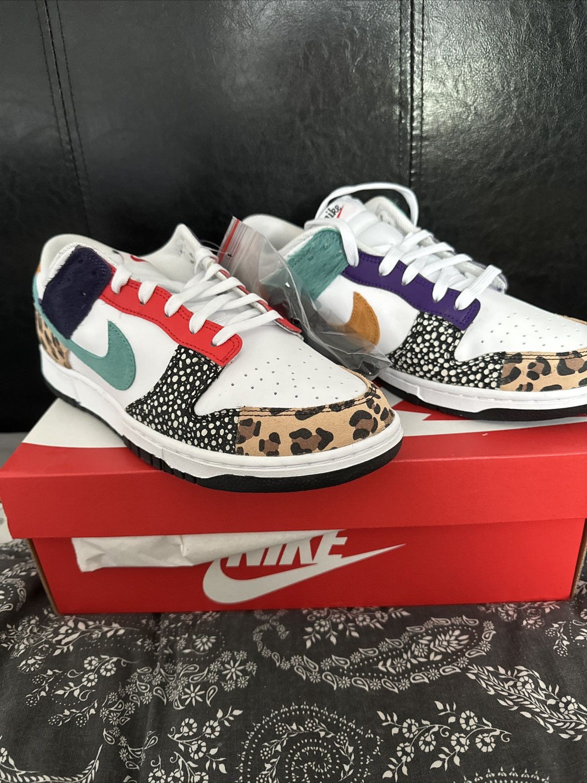 Nike Nike Dunk Low Safari Mix Mismatch Size US 11.5 / IT 41.5 - 2 Thumbnail