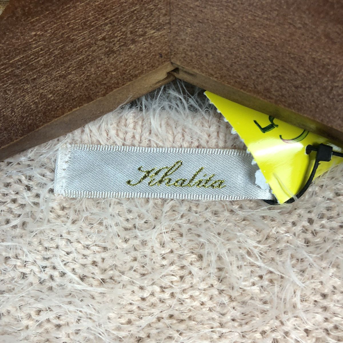 Homespun Knitwear DL Khalita Pink Mohair shaggy fur Cardigan Knitwear #C526 Size L / US 10 / IT 46 - 9 Thumbnail