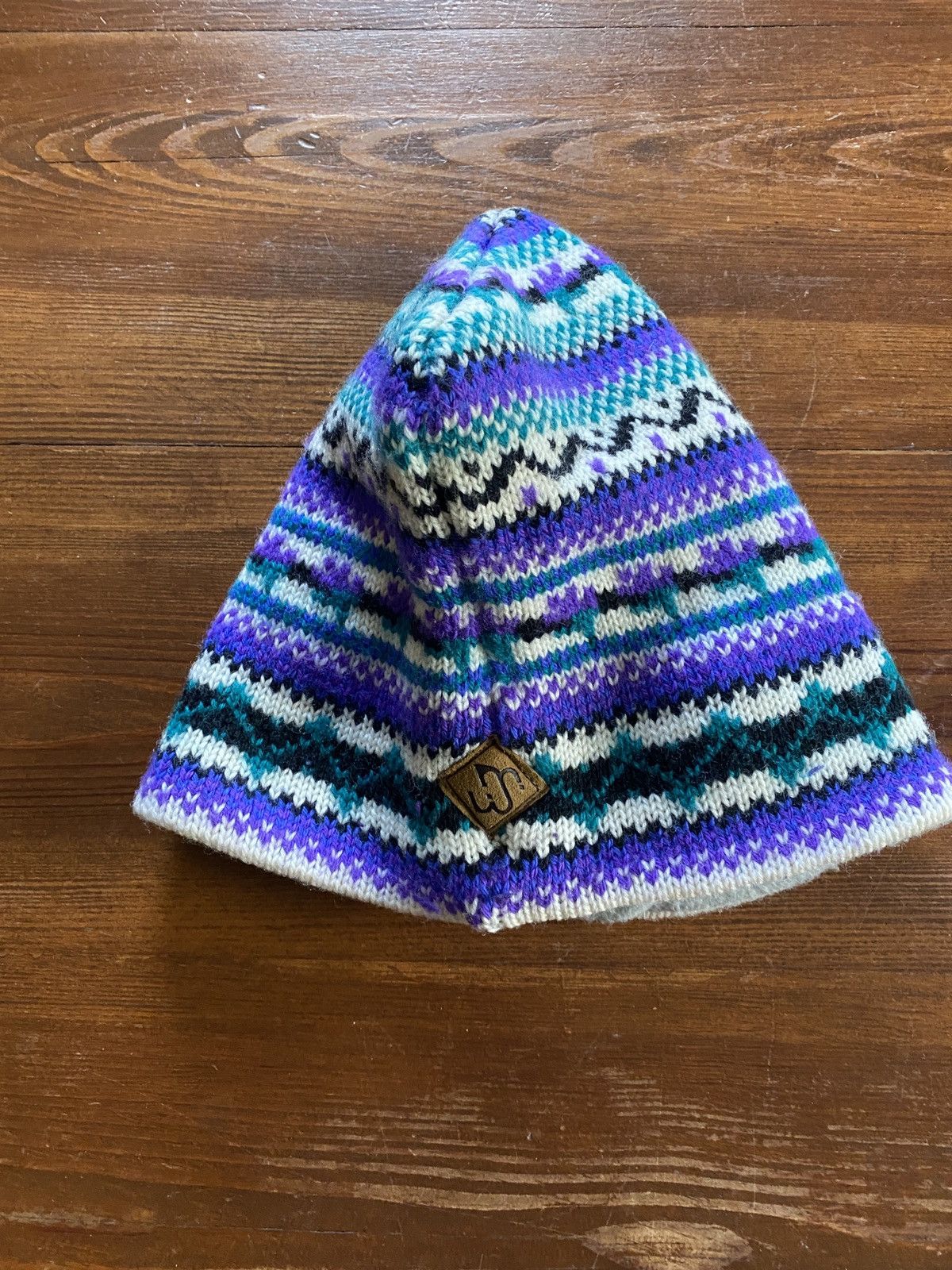 Vintage Vintage 80’s Merkley Headgear Wool Knit Striped Beanie Hat Size ONE SIZE - 10 Thumbnail