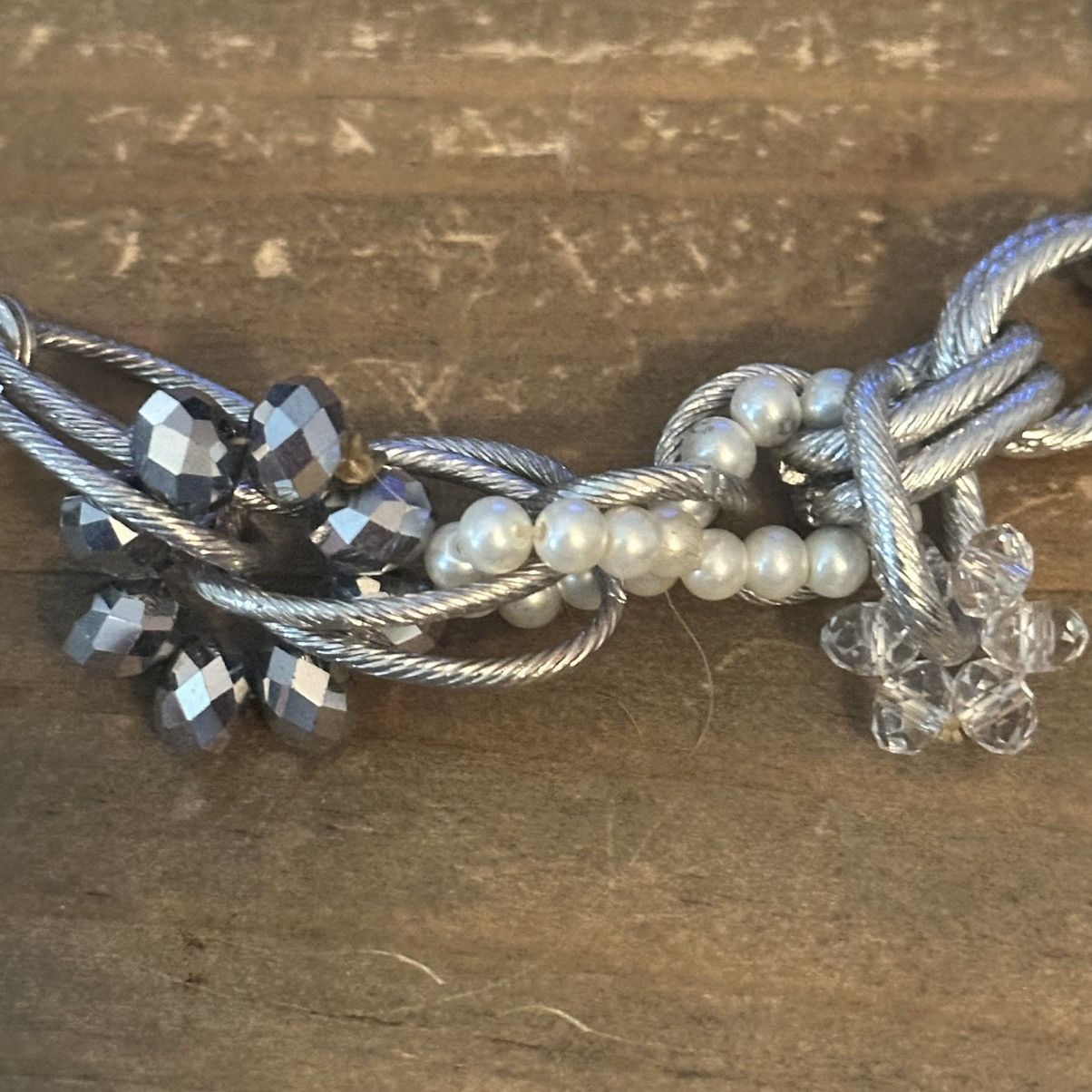 Other Vintage chunky embellished silver tone link necklace Size ONE SIZE - 6 Thumbnail