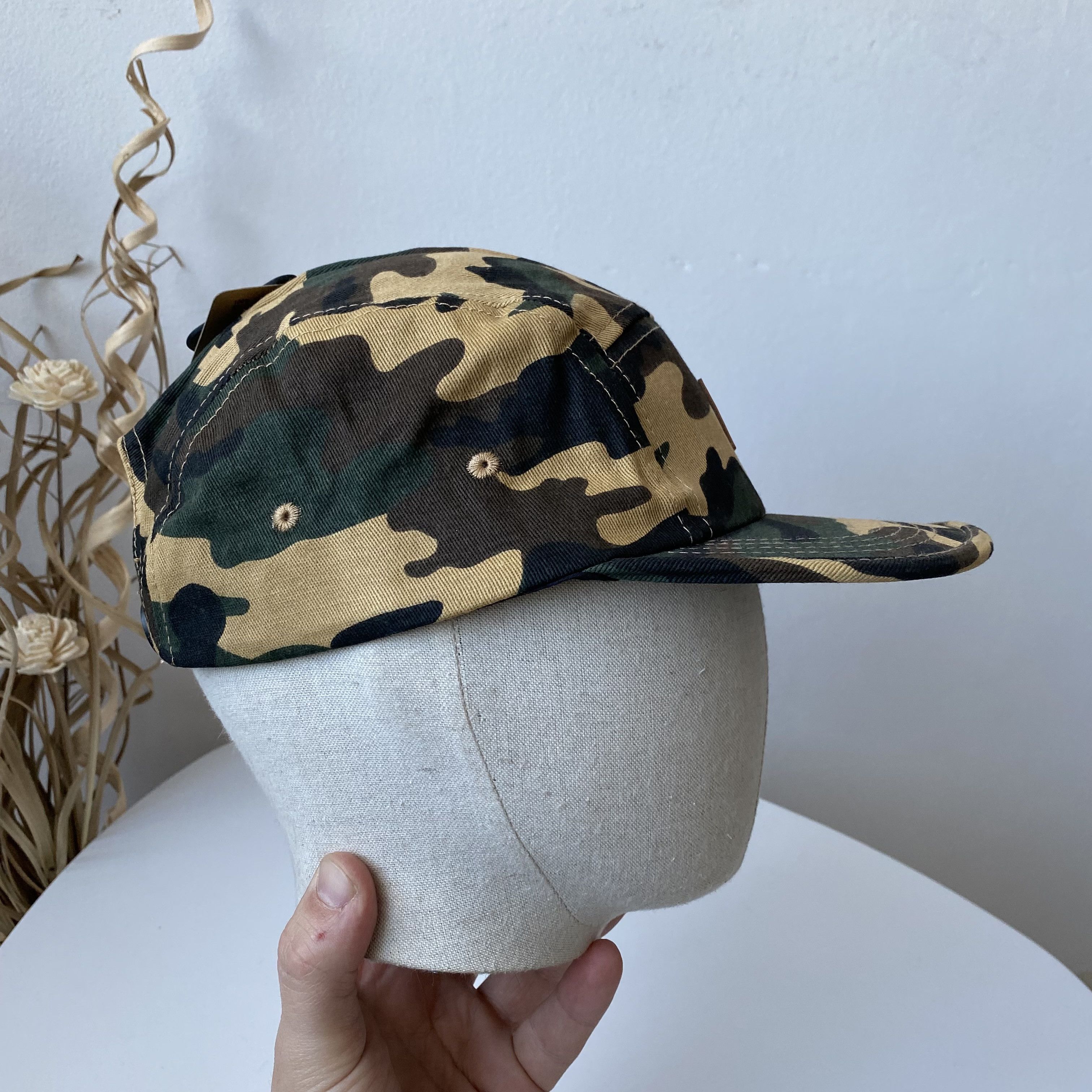 Dickies 🛹 Carhartt style 5 Panel Cap Camouflage Snapback Pull Bear Size ONE SIZE - 3 Thumbnail