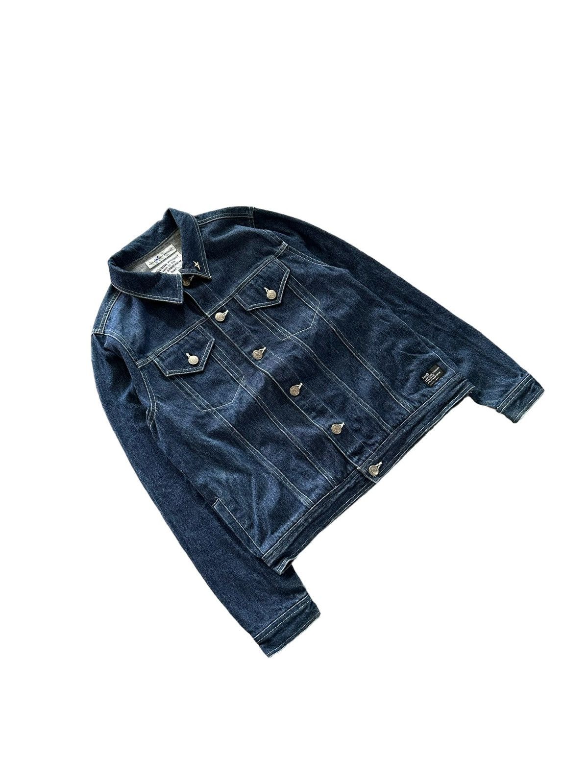 PEEL&LIFT Y2k FUVA Anarchism trucker denim jacket Size US M / EU 48-50 / 2 - 4 Thumbnail