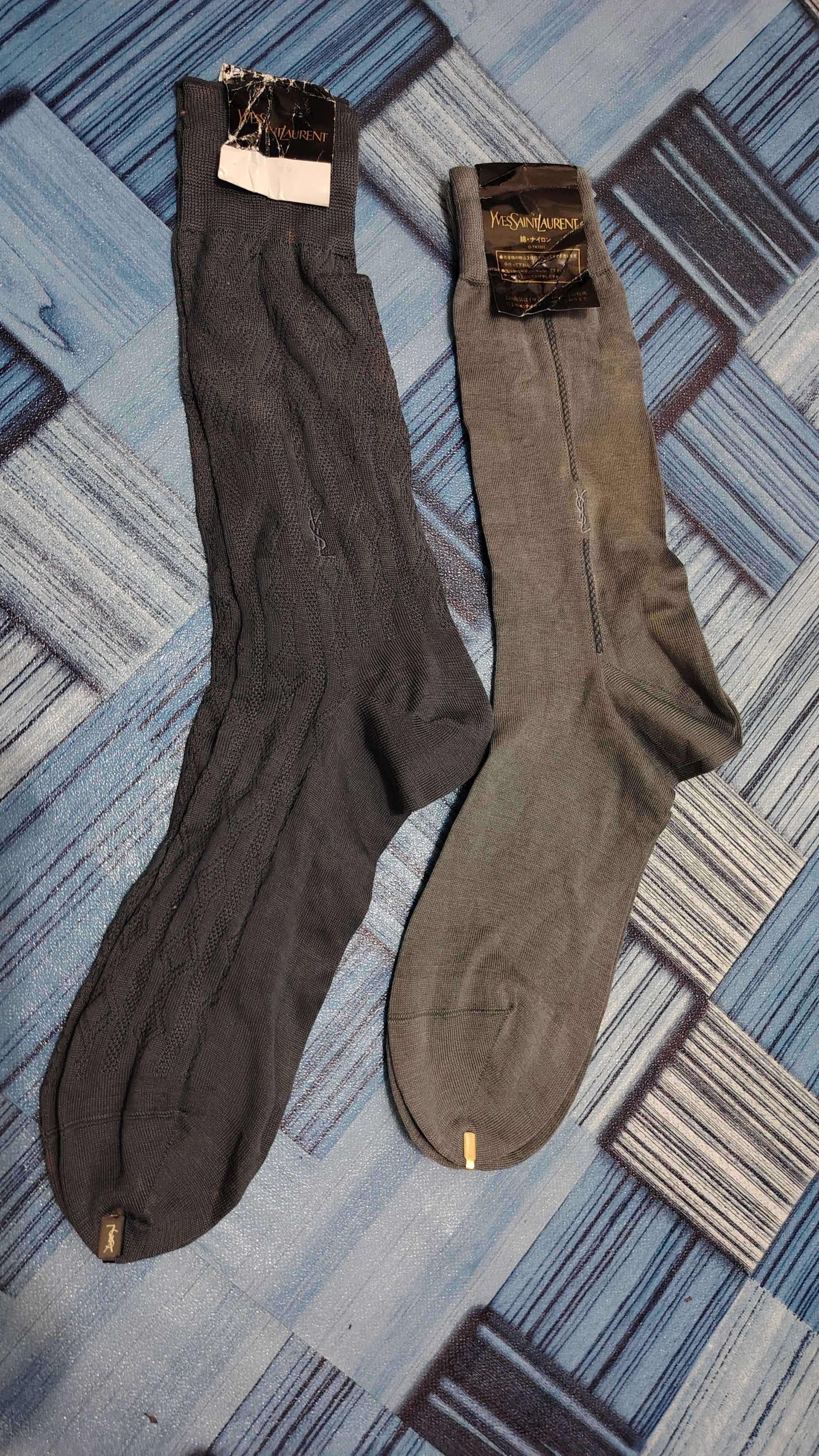Vintage × Yves Saint Laurent Japanese YSL socks 2 pcs Size ONE SIZE - 8 Thumbnail