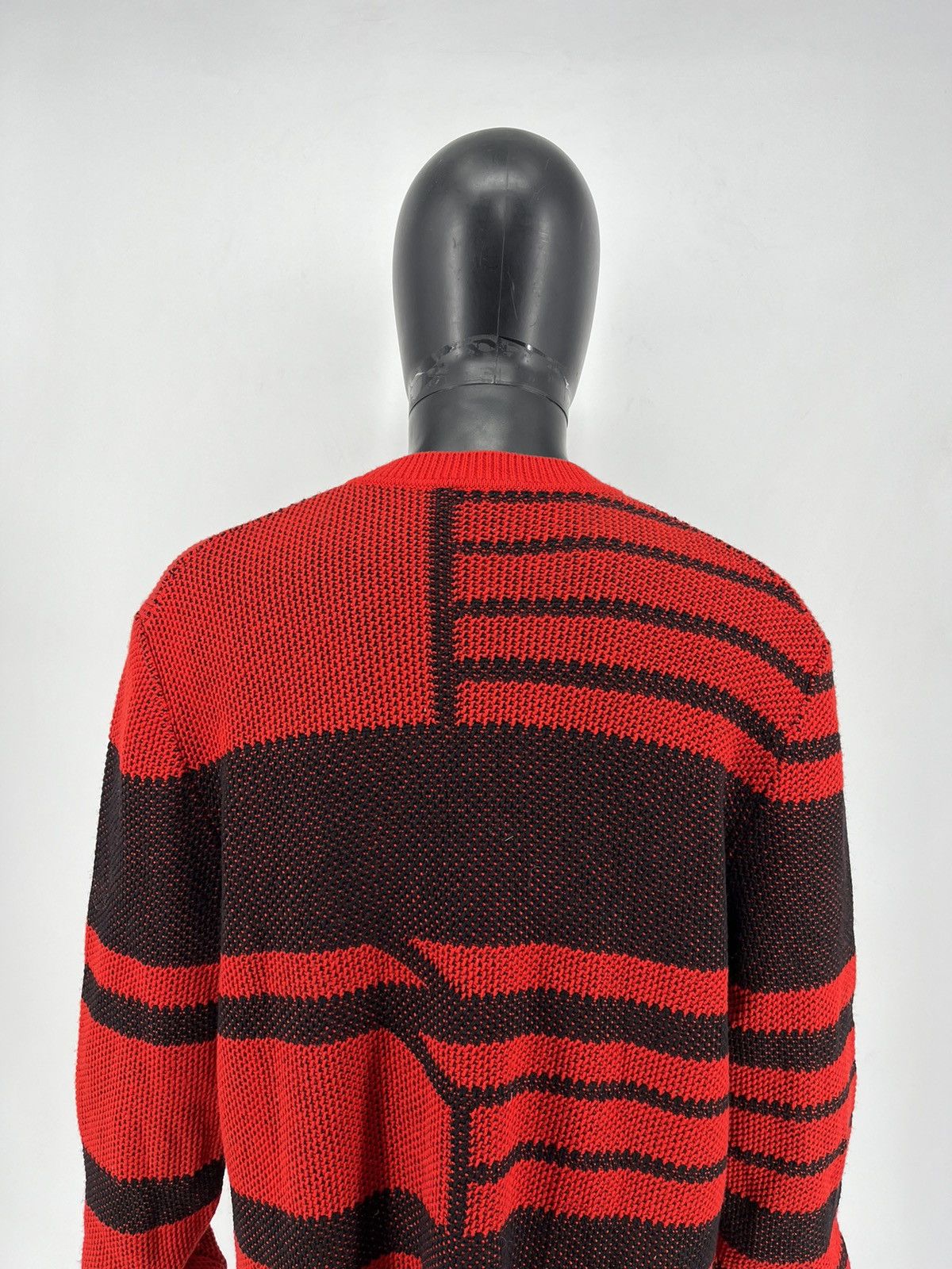 Hugo Boss Hugo Oversized Jacquard Knitted Jumper Wool with Reversed Size US XL / EU 56 / 4 - 10 Thumbnail