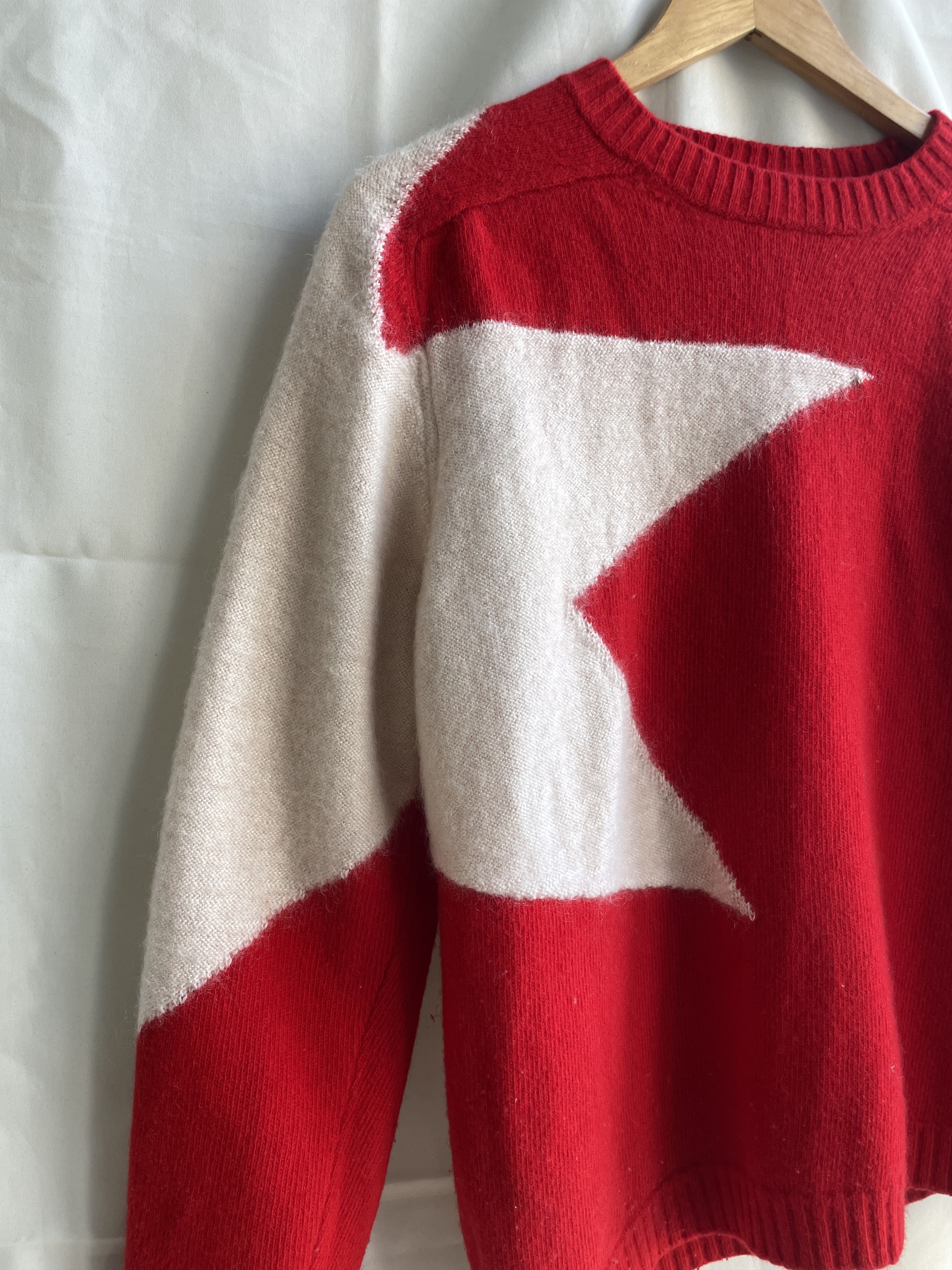 Eleventy Eleventy Womens Star Wool Mohair Sweater Size L Size L / US 10 / IT 46 - 4 Thumbnail