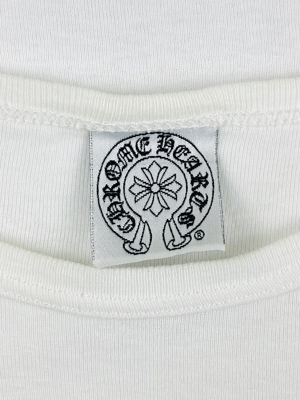 Chrome Hearts Chrome Hearts USA Flag Scroll Logo Baby Tee Tshirt White Size ONE SIZE - 6 Thumbnail