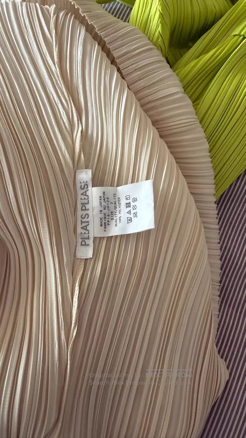 Issey Miyake Issey Miyake Off White Dress Size L / US 10 / IT 46 - 4 Thumbnail