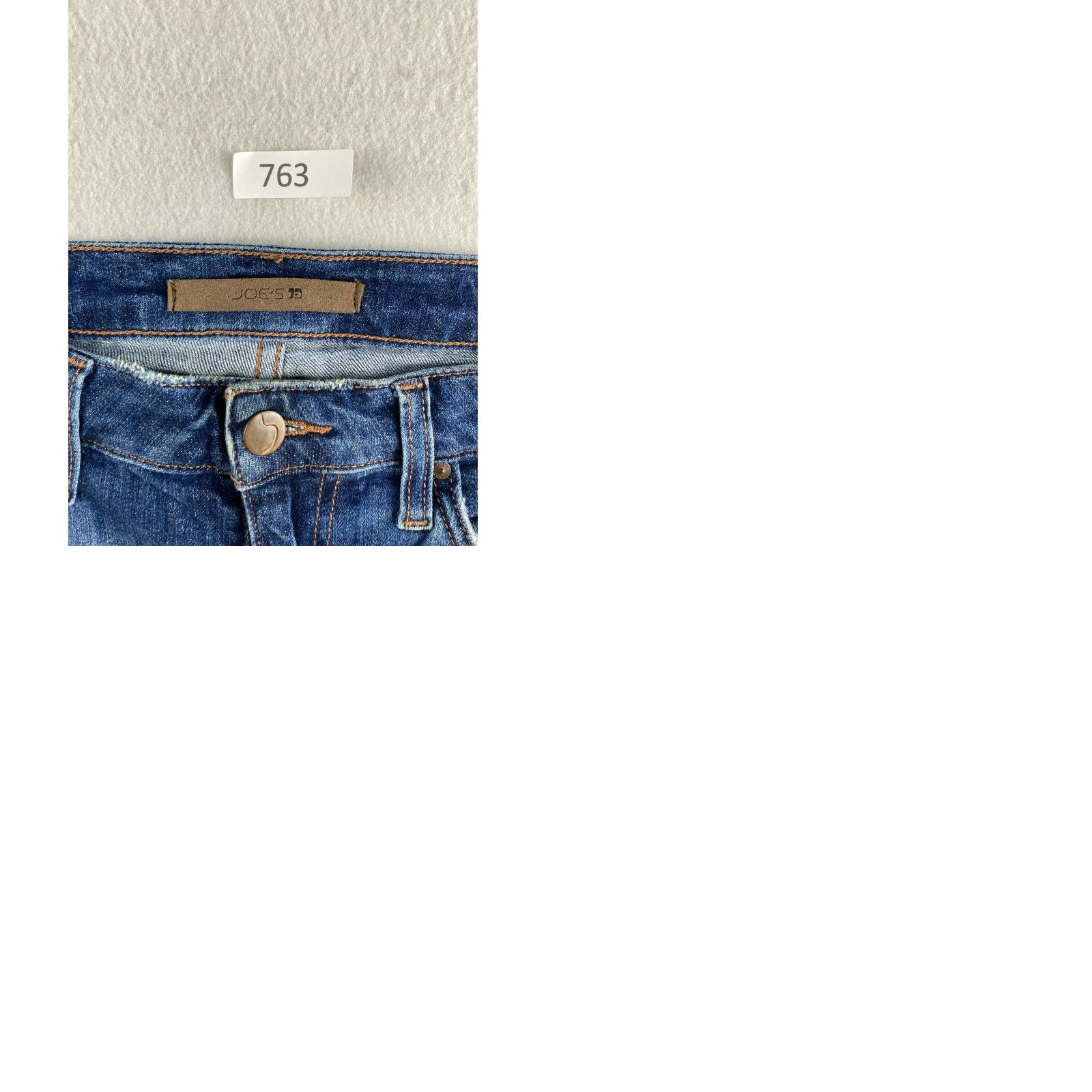 Vintage Joe's Jeans Skinny Ankle Womens 27 Denim Distressed Ripped Mid Blue Stretch Jeans Machine Washable Regular 5-Pocket Womens Jeans Size 27" / US 4 / IT 40 - 9 Thumbnail