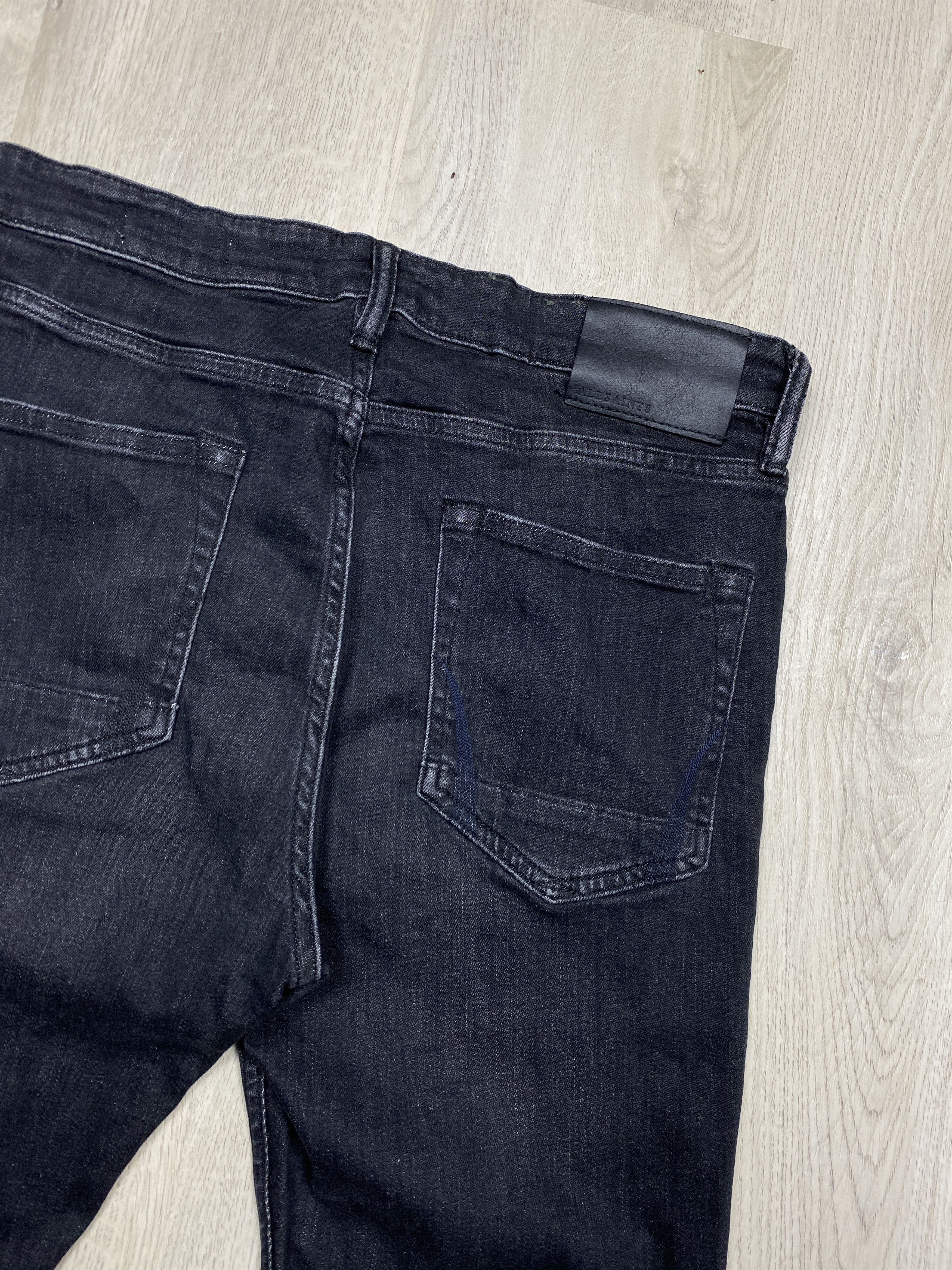 Allsaints Allsaints Vintage Mens Grey Denim Pants Cigarette Jeans Size US 32 / EU 48 - 7 Thumbnail