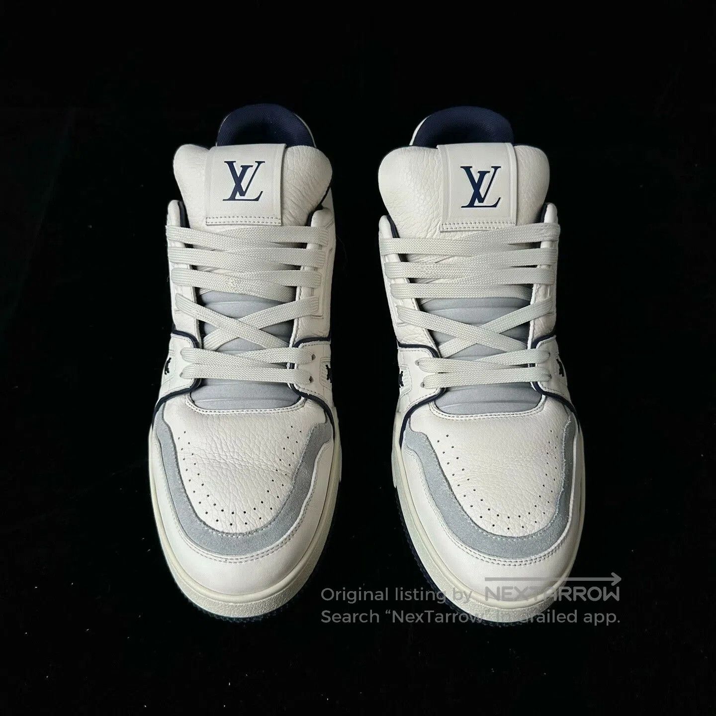 Louis Vuitton Louis Vuitton White Blue Sneakers. Size US 9 / EU 42 - 2 Thumbnail