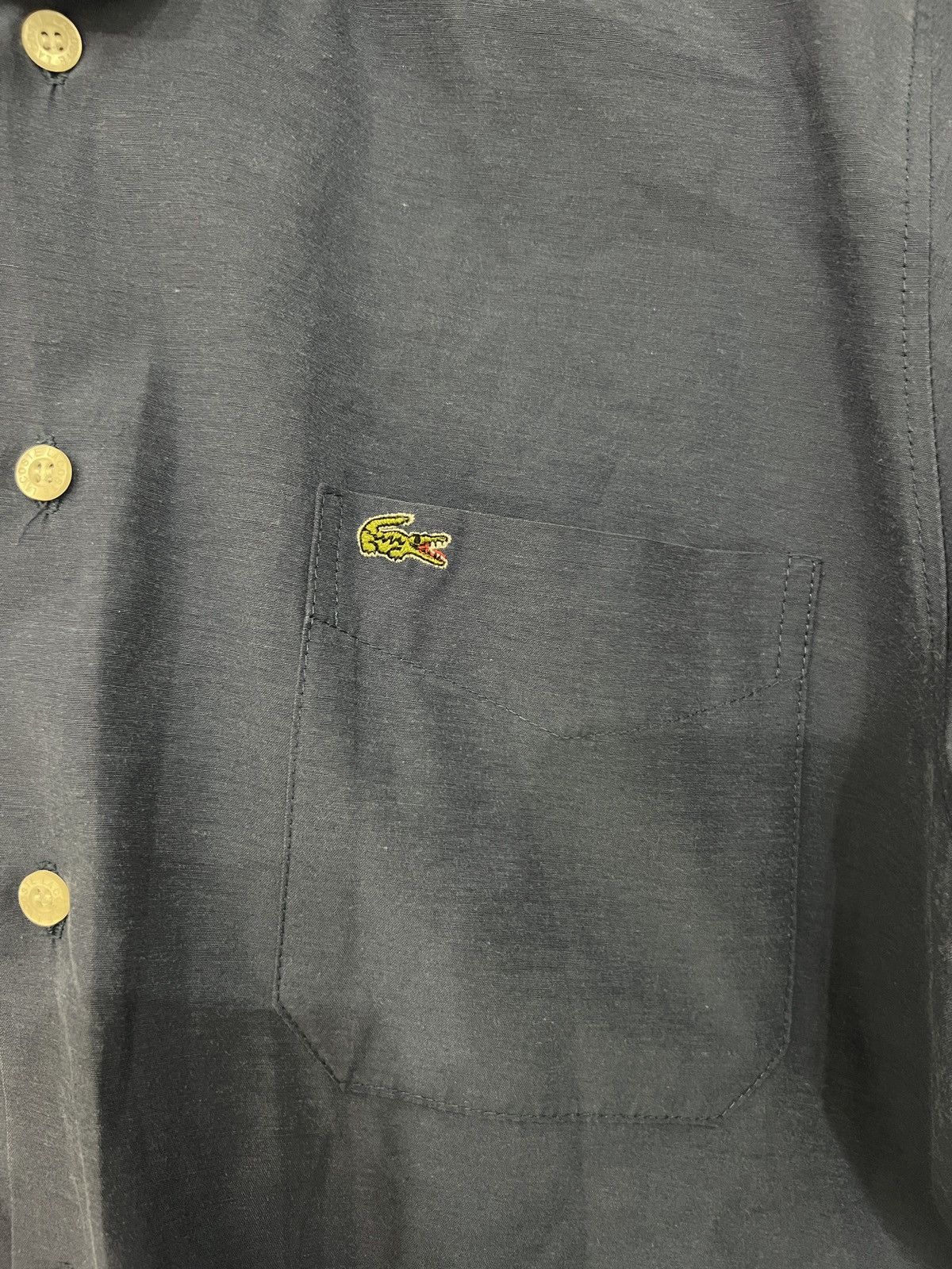 Lacoste vintage lacoste short sleeve button down shirt with logo Size US M / EU 48-50 / 2 - 4 Thumbnail