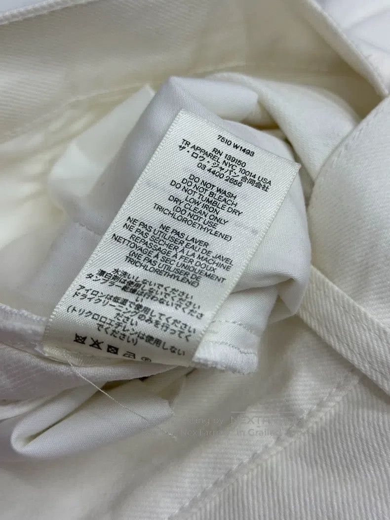 The Row The row size 0 White Long Wide Leg Pants Size 22" - 6 Thumbnail