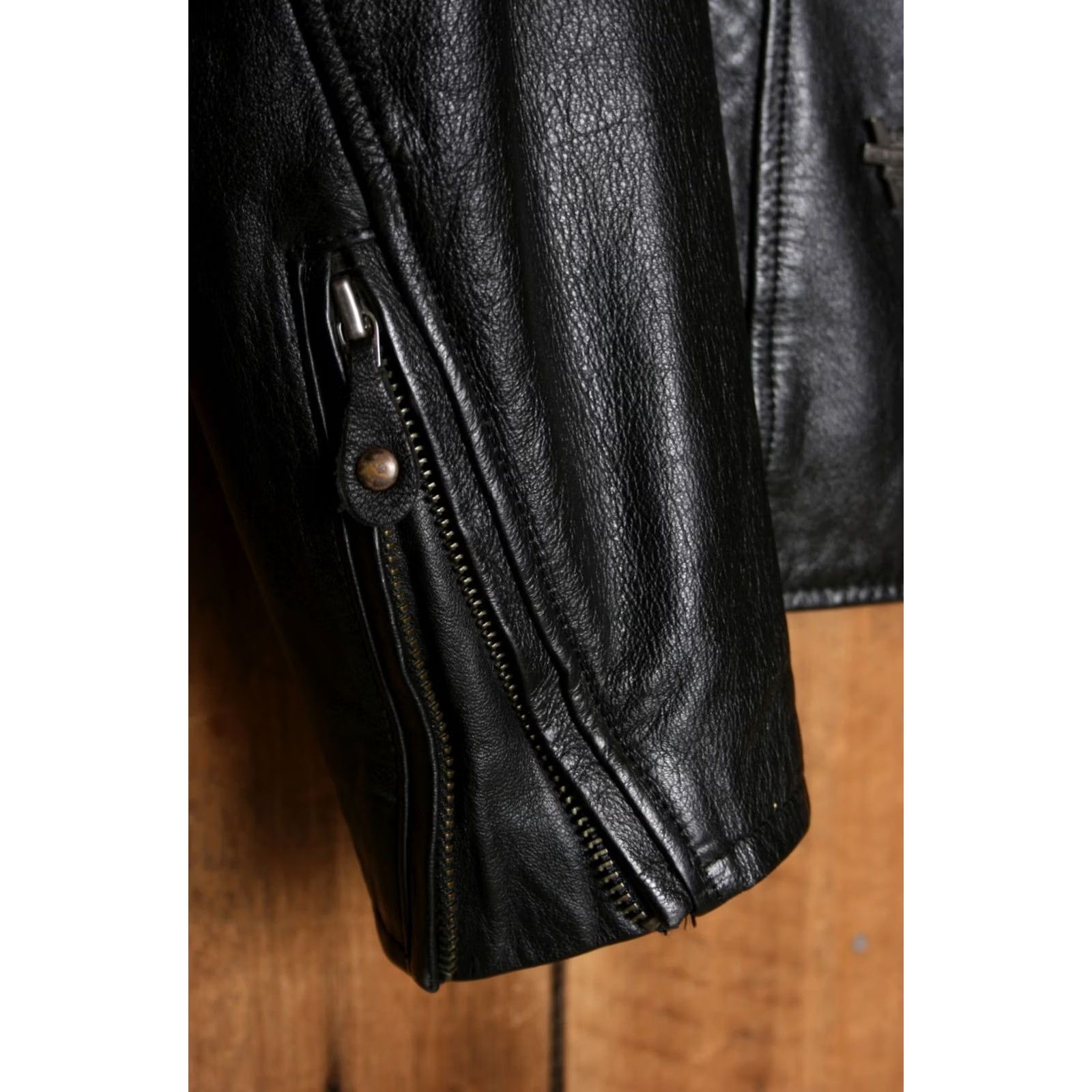 Harley Davidson HARLEY-DAVIDSON Black Leather 50 Years Motorcycle Jacket Women M Quilt Liner Zip Size M / US 6-8 / IT 42-44 - 6 Thumbnail