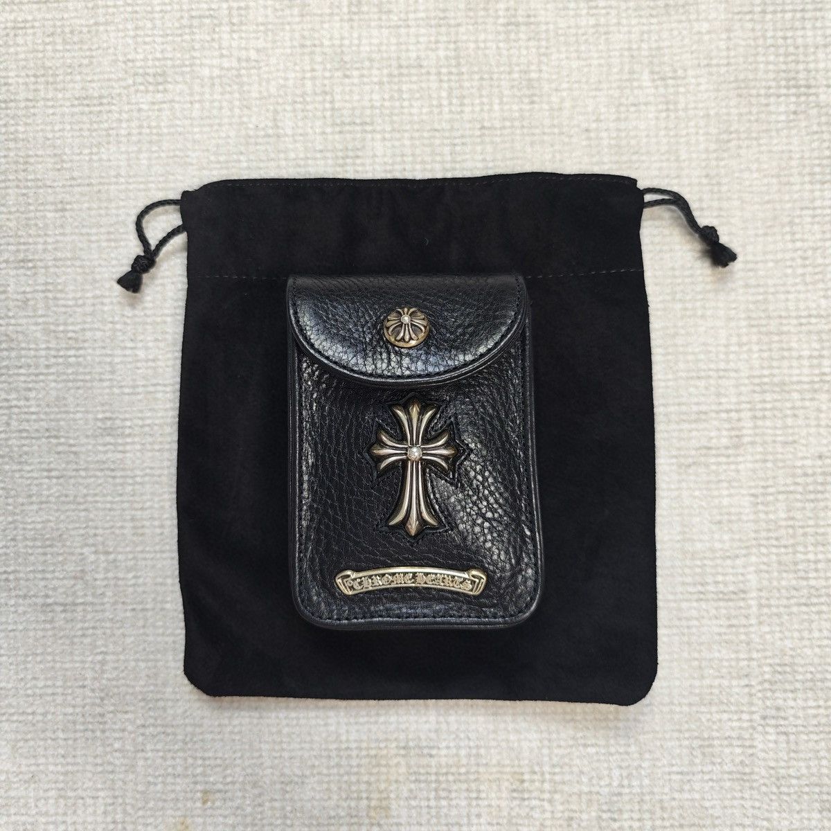 Pre-owned Chrome Hearts Cigarette/cigar Case In Black