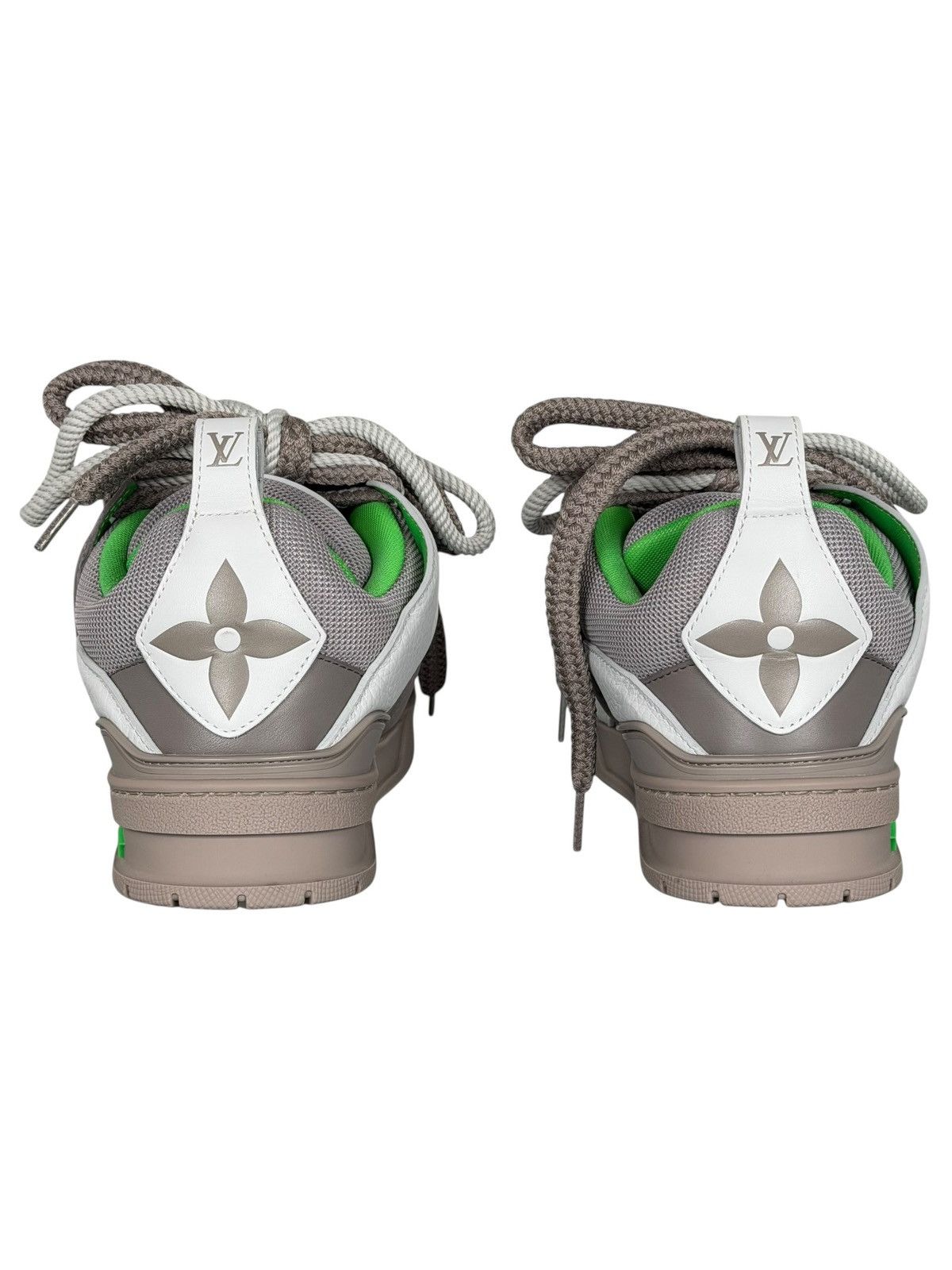 Louis Vuitton Louis Vuitton Grey Green LV Skate Sneakers Size US 7 / EU 40 - 7 Thumbnail