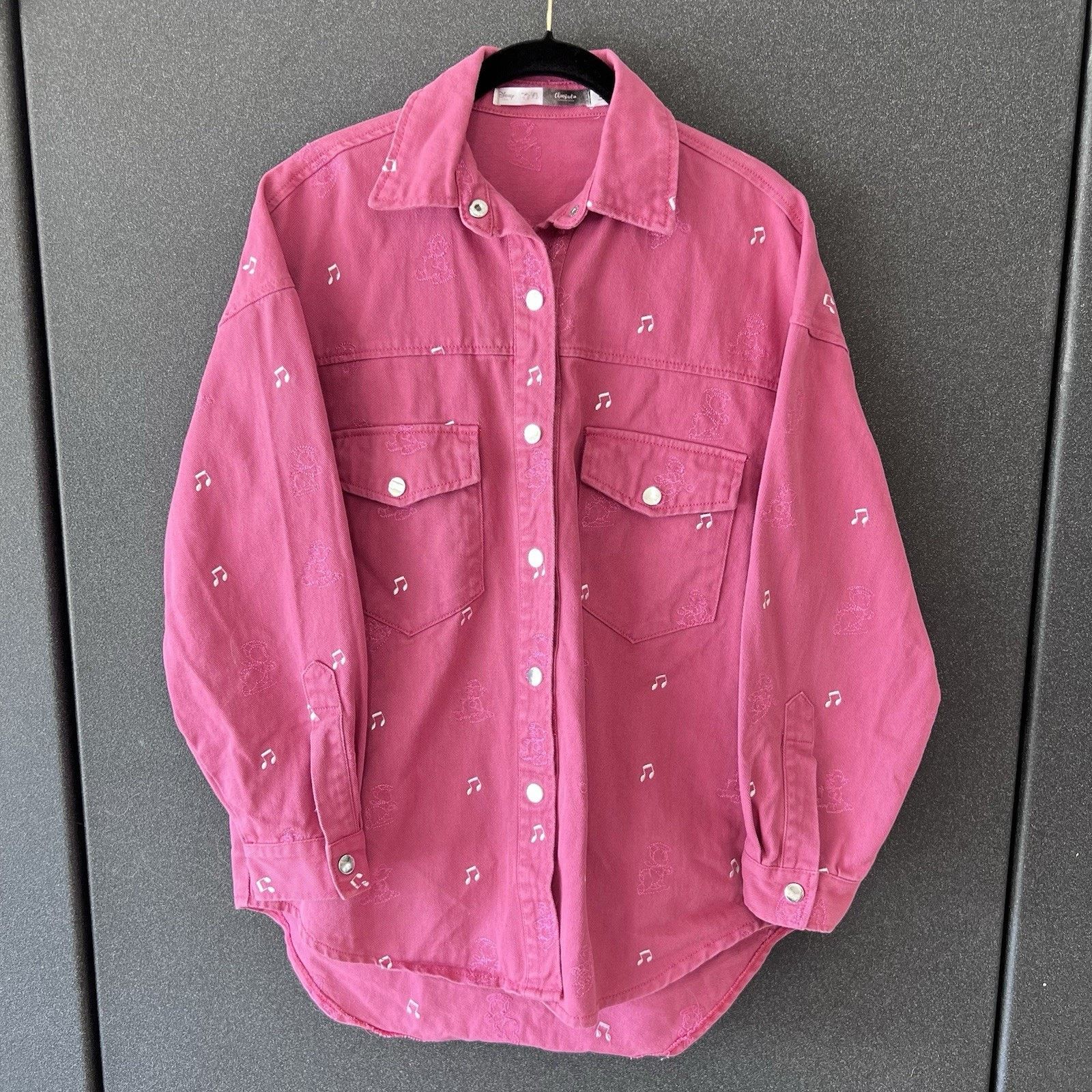 Disney Disney x ChinStudio Pink Denim Jacket Three Little Pigs Size US XL / EU 56 / 4 - 1 Thumbnail