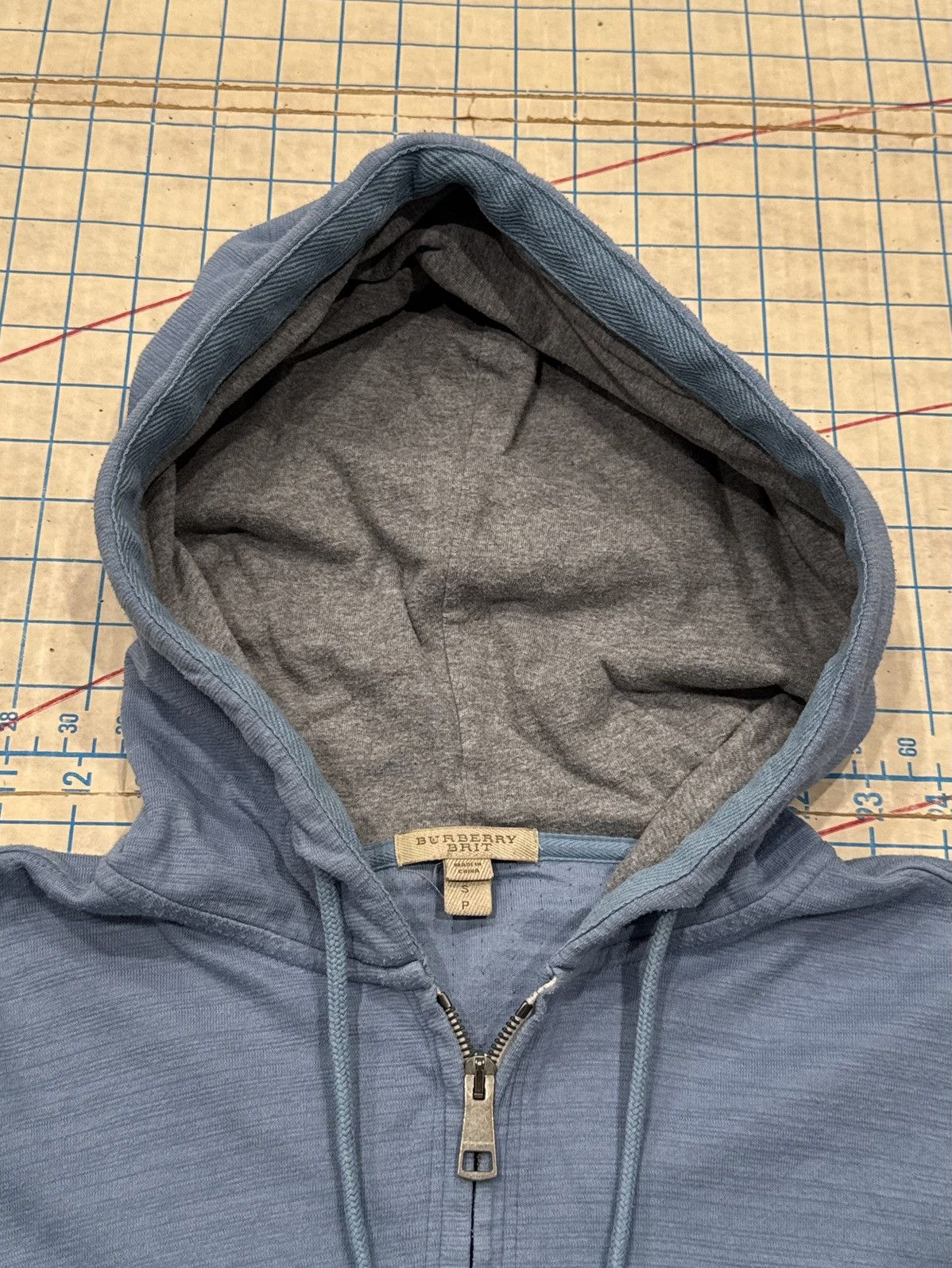 Burberry Burberry Brit Light Blue Full Zip Hoodie Size Small Size S / US 4 / IT 40 - 7 Thumbnail