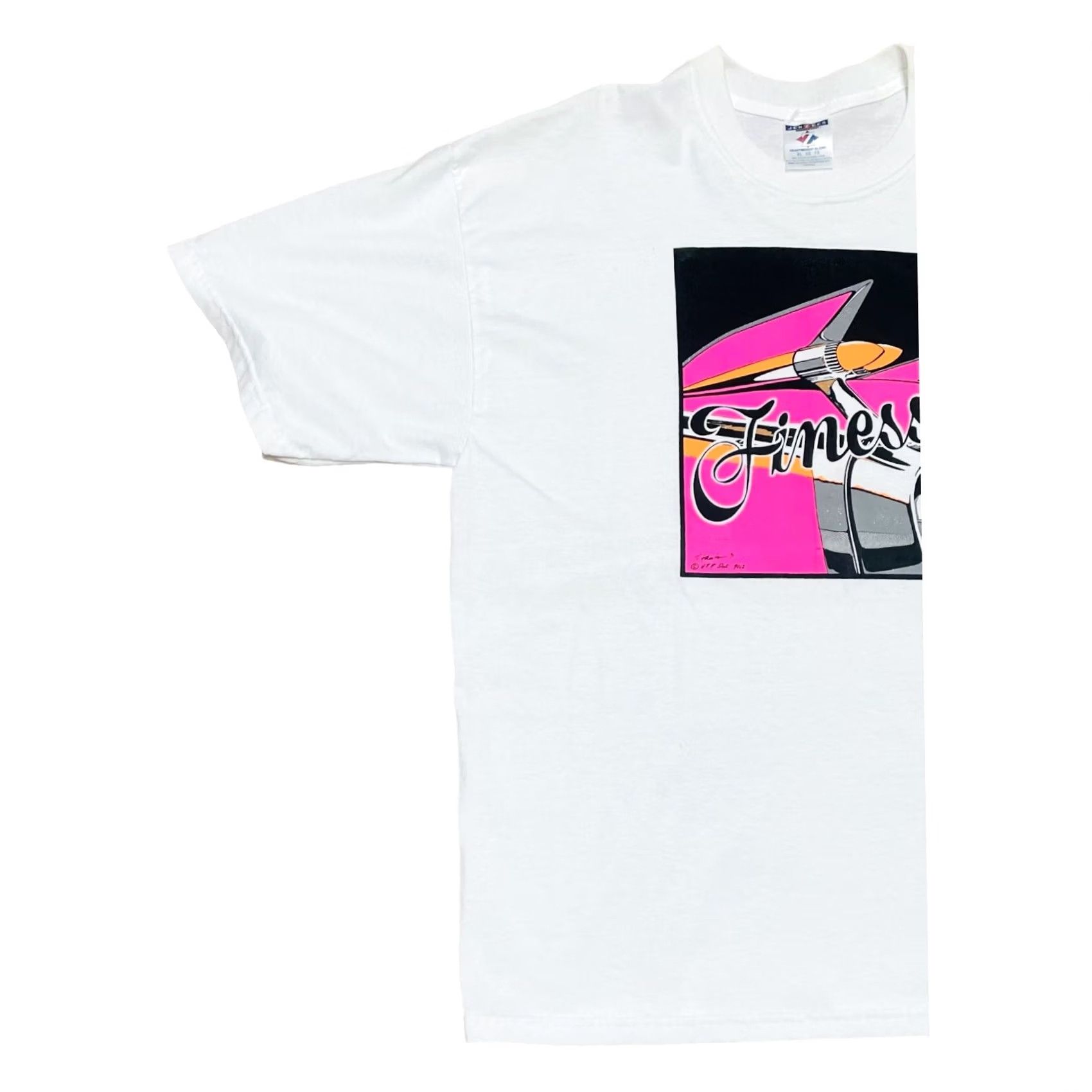 Jerzees VINTAGE Jerzees Classic Car T-Shirt Mens XL White Short Sleeve 90s Size US XL / EU 56 / 4 - 2 Thumbnail