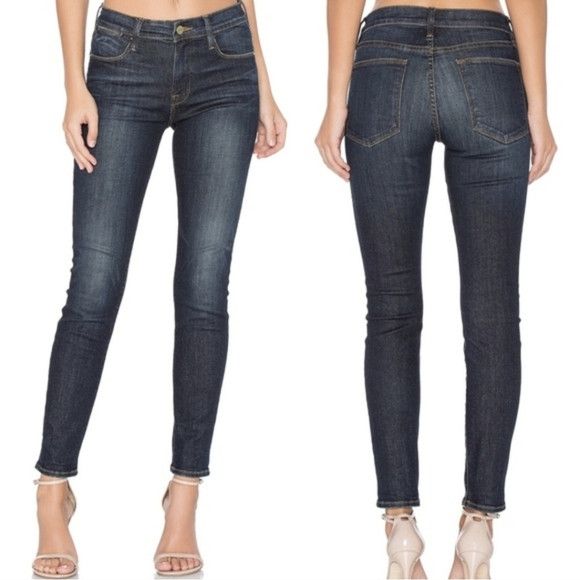 Frame Le High Harvard Skinny Jeans Denim Distressed School Size 26" / US 2 / IT 38 - 1 Thumbnail