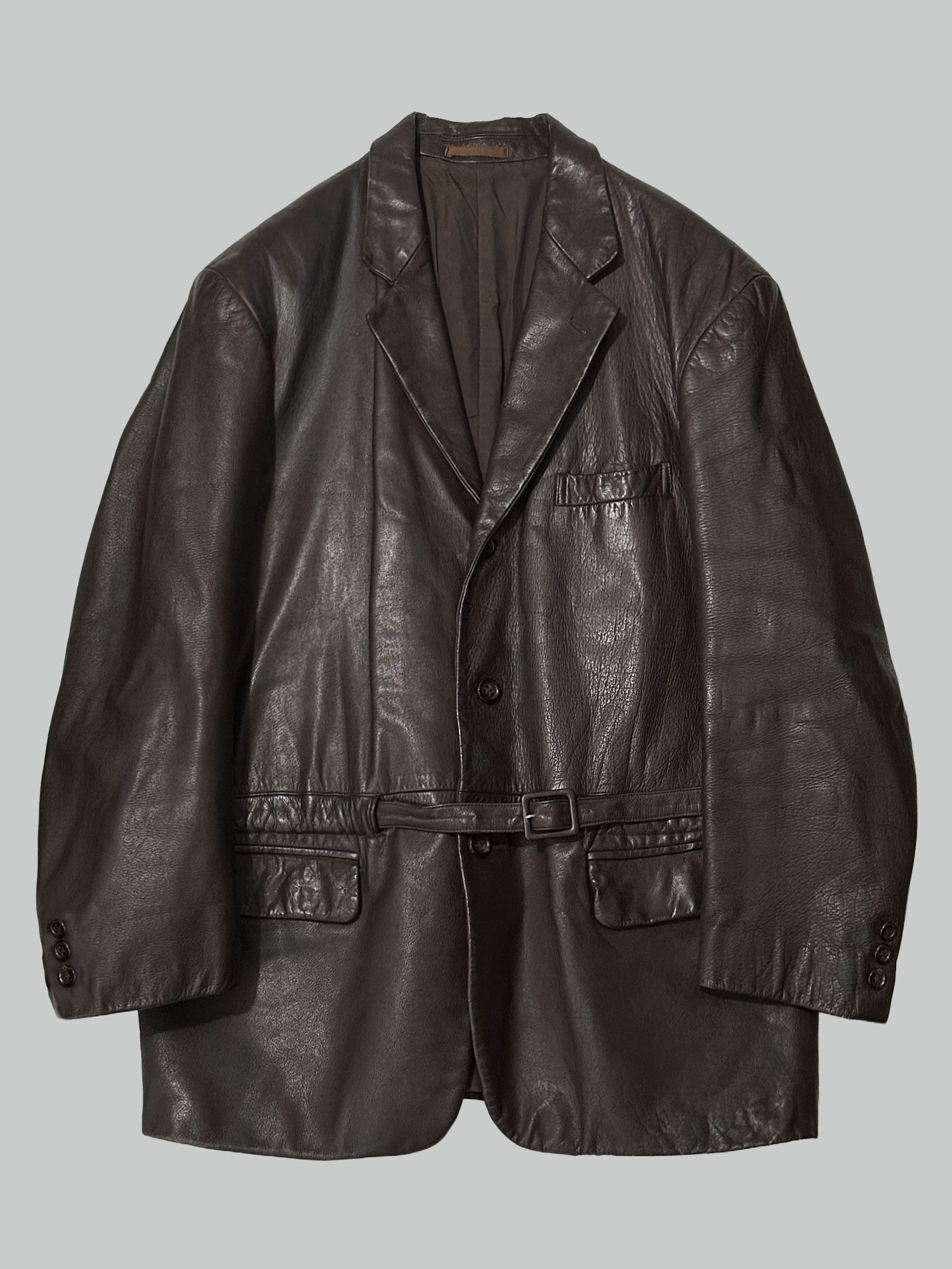 comme des garcons homme cow leather jkt