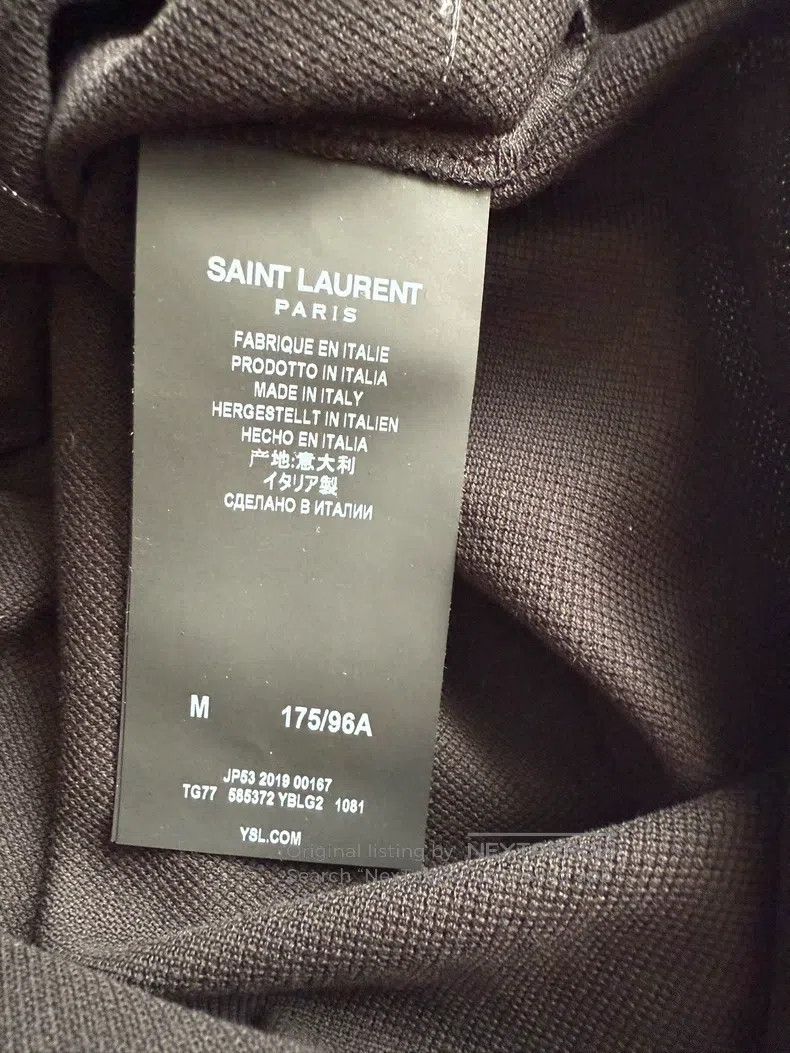 Saint Laurent Paris Saint Laurent Paris Short Sleeve Men's Polo Shirt Size US M / EU 48-50 / 2 - 5 Thumbnail