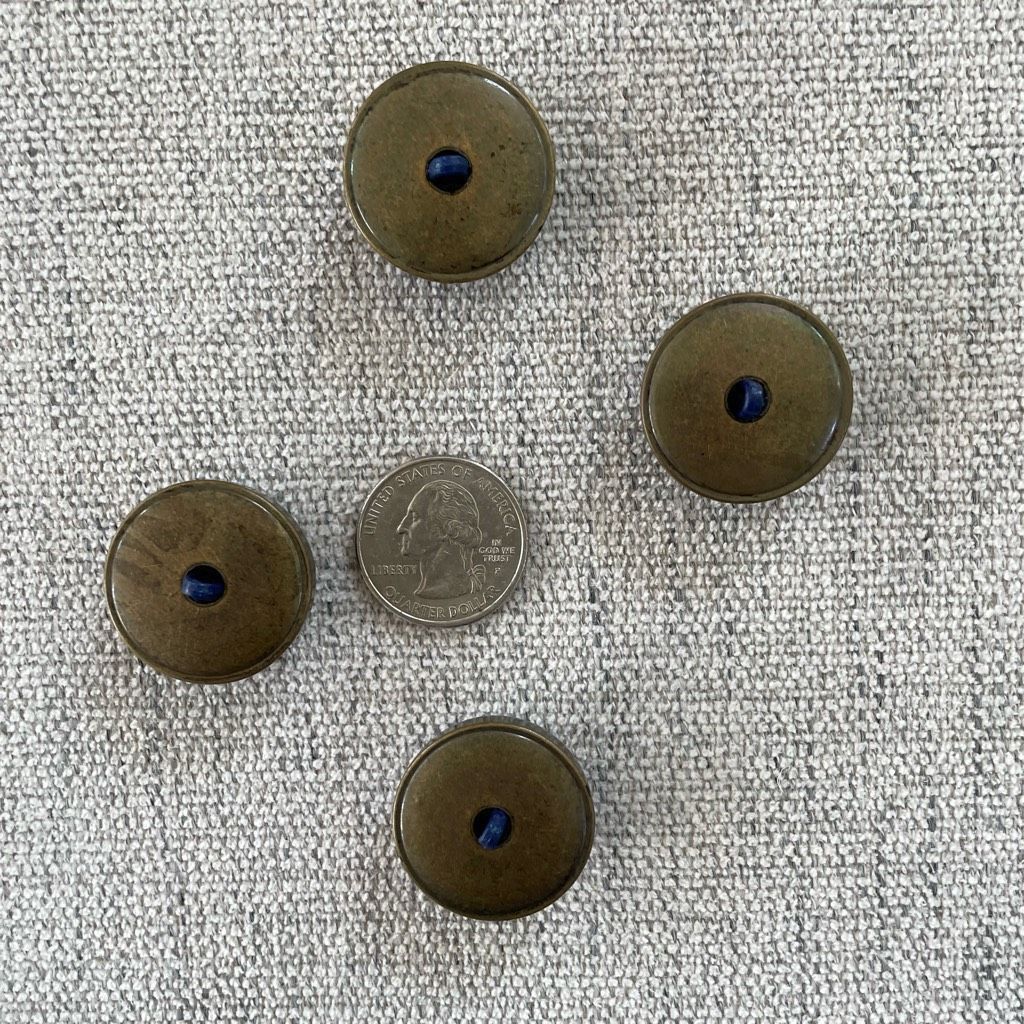 Other 4 Cobalt Blue Cabochon Buttons Size ONE SIZE - 3 Thumbnail