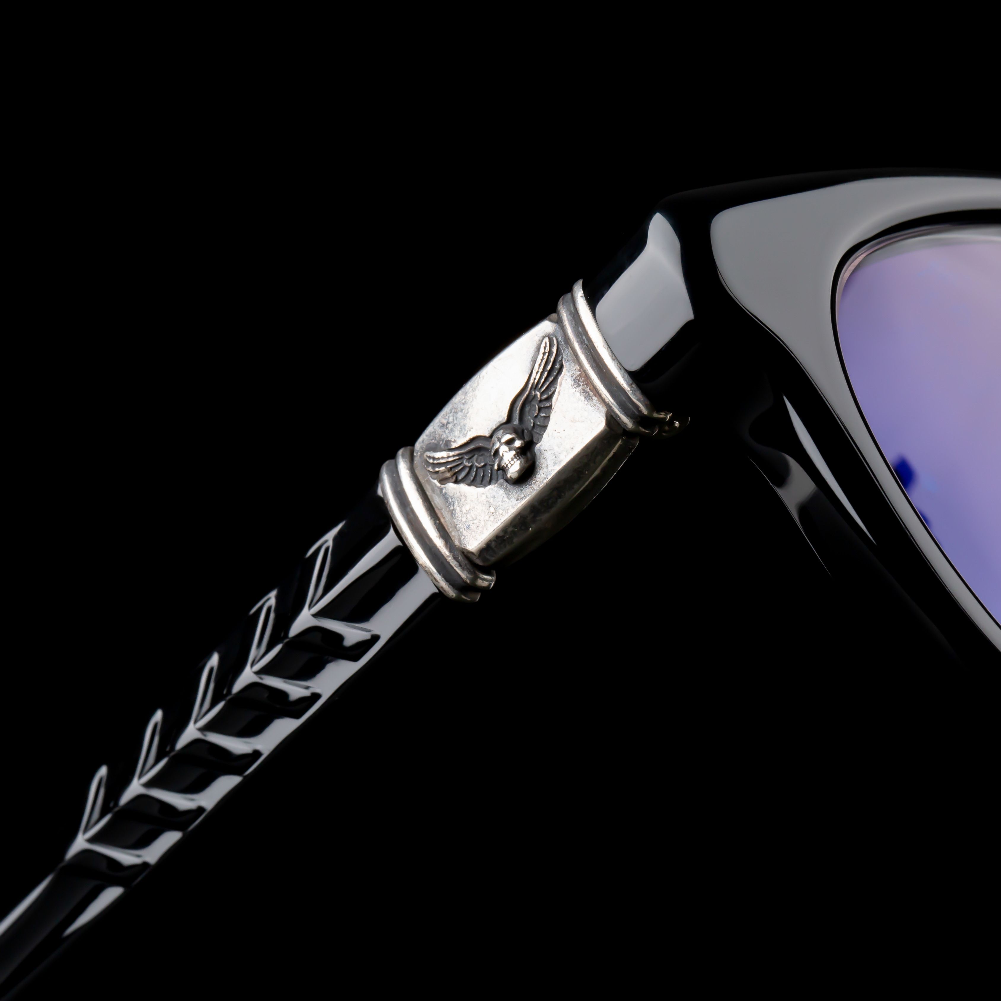 Chrome Hearts CHROME HEARTS WELL HELL YEAH BLACK GLASSES Size ONE SIZE - 2 Thumbnail