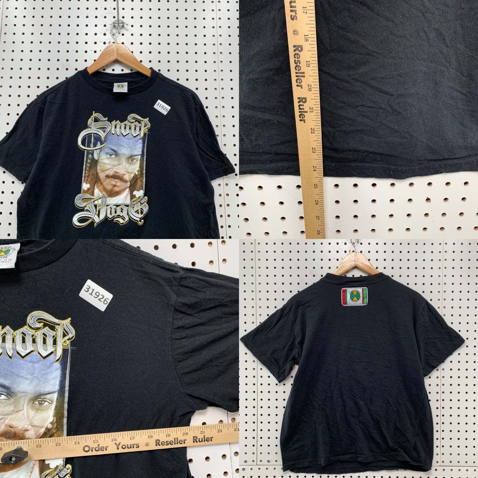 Vintage VINTAGE Cross Colours Shirt Black Mens Medium Rap Snoop Dogg 20x24.5 Fits Size US M / EU 48-50 / 2 - 8 Thumbnail