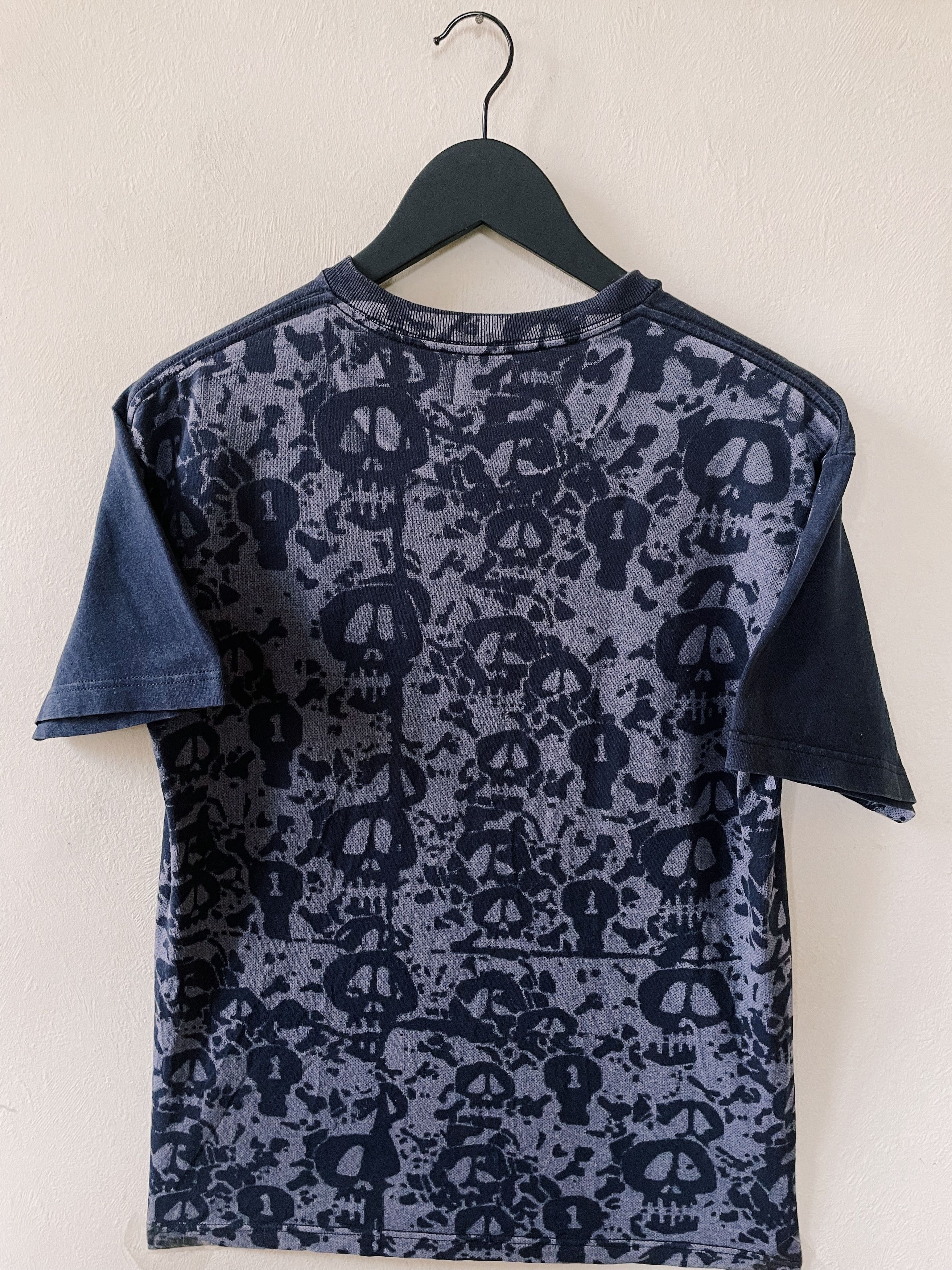 Stussy × Vintage Vintage Y2K Stussy City of Angels Skull T-shirt Navy Size US M / EU 48-50 / 2 - 1 Thumbnail