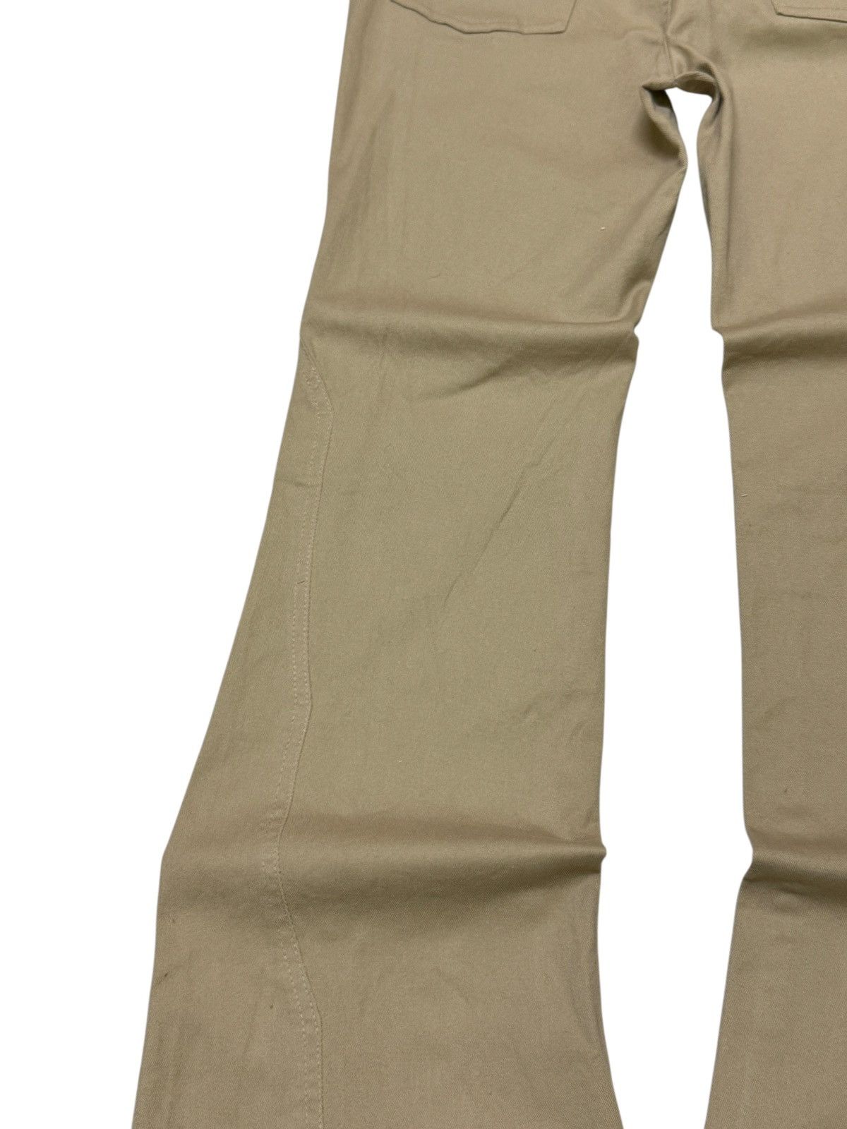 Tornado Mart Y2K Beige Flare Pants with Star Studded Cowboy Aesthetic Size US 26 / EU 42 - 14 Thumbnail