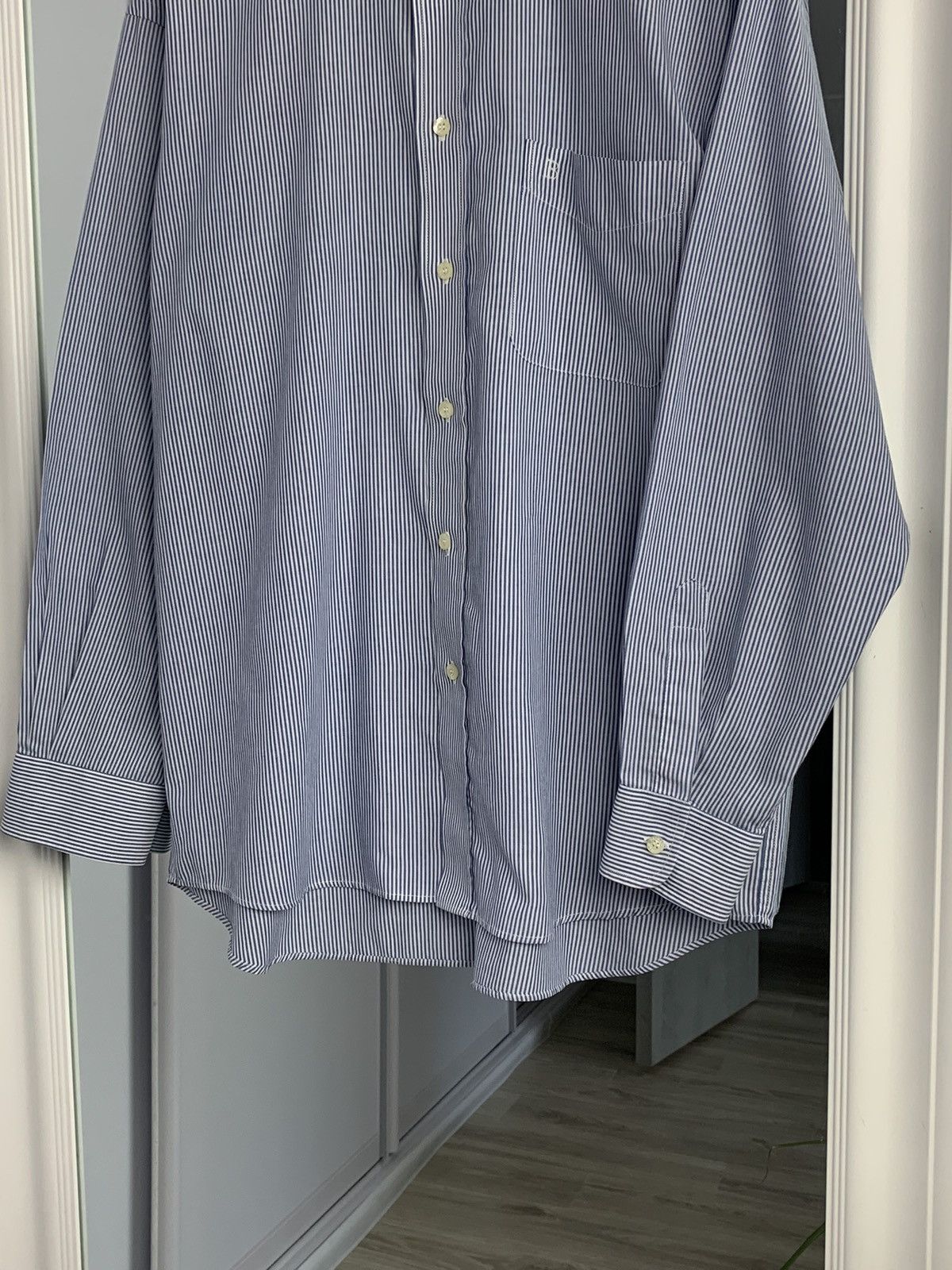 Balmain Balmain Stripped Shirt Vintage Balmain Shirt Button Ups 42/4 Size US XL / EU 56 / 4 - 4 Thumbnail