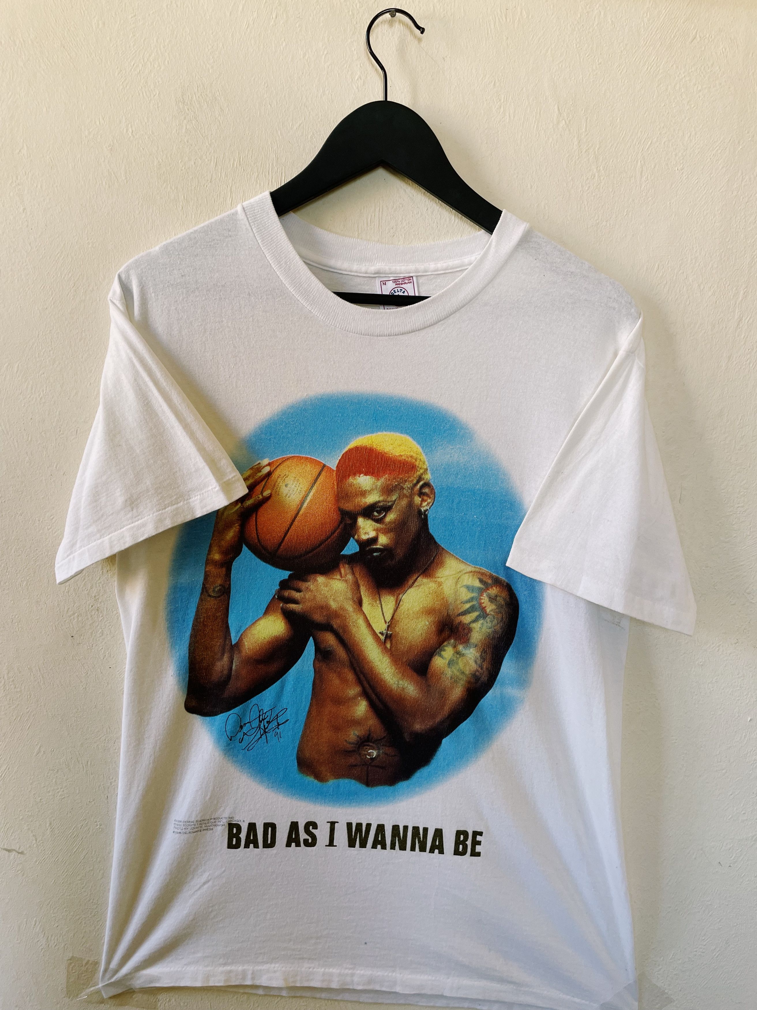 NBA × Vintage Vintage 1998 Dennis Rodman Bad as I Wanna Be T-shirt Size US M / EU 48-50 / 2 - 1 Thumbnail