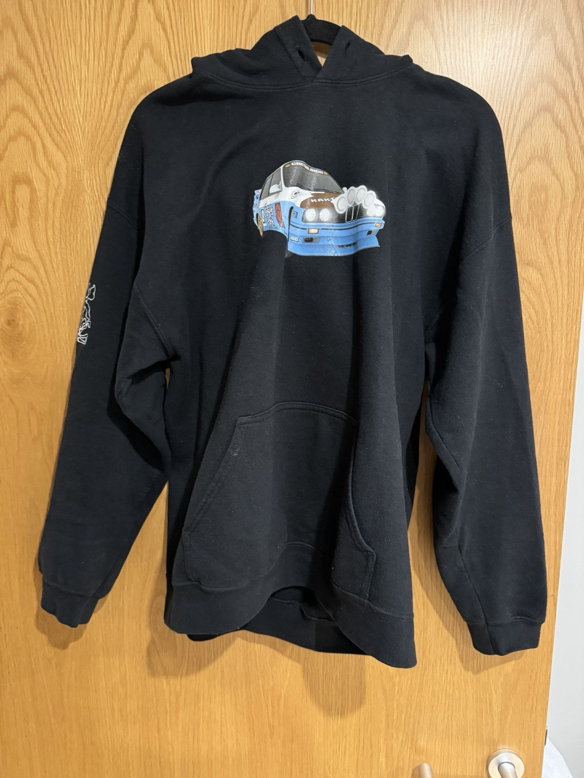 image of Travis Scott Vehicle Hoodie in Black, Men's (Size Medium)
