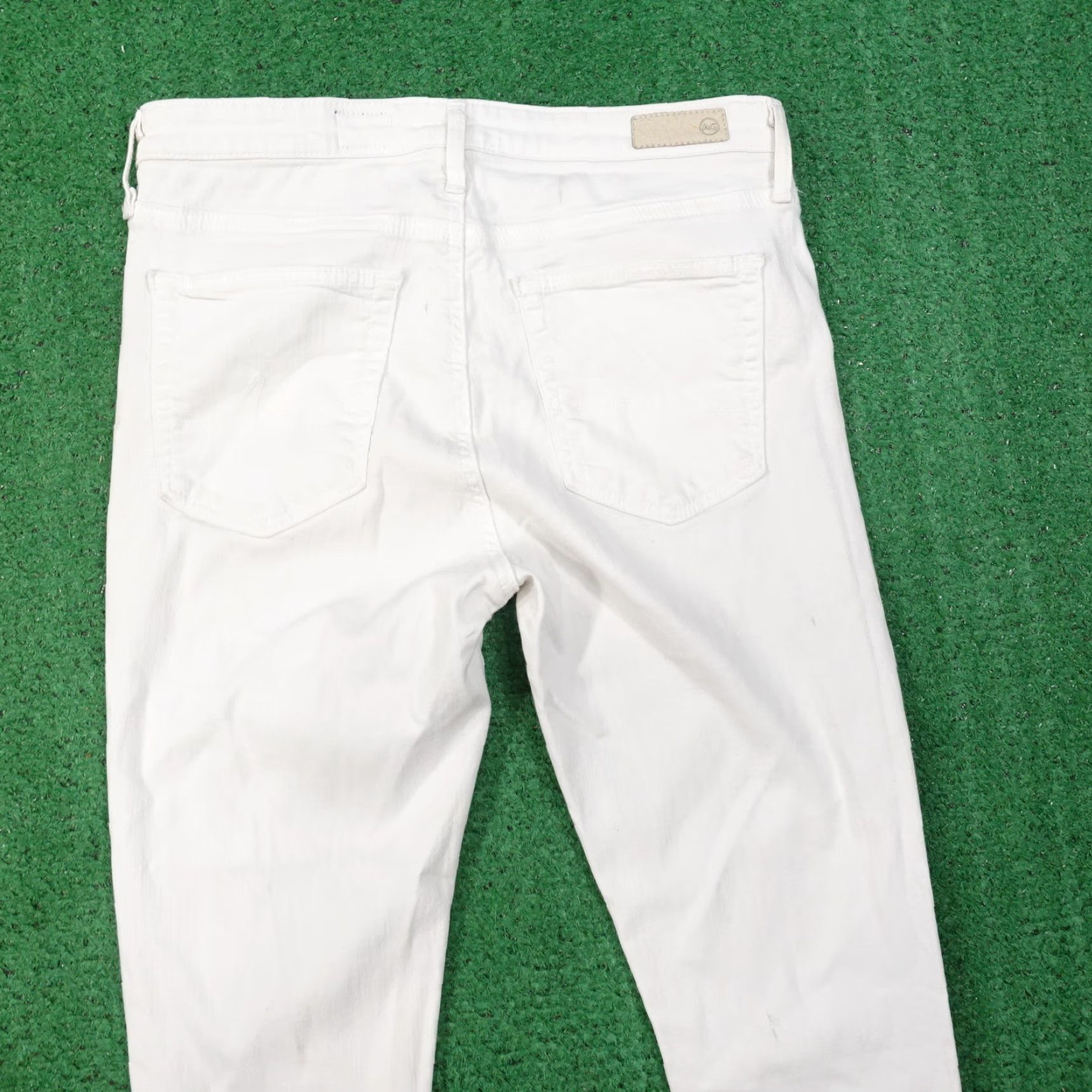 Denime ADRIANO GOLDSCHMIED White Ankle Jeans Womens Size 28 Regular Denim Size 28" / US 6 / IT 42 - 7 Thumbnail