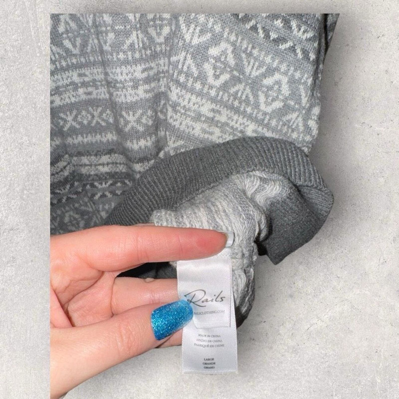 Rails Rails Carlisle Sweater - Silver Icicle - Size Large Size US L / EU 52-54 / 3 - 6 Thumbnail