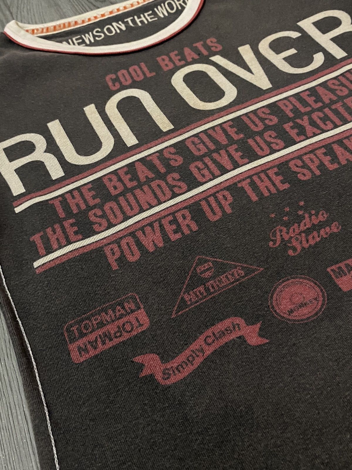 Hysteric Glamour Newson The World Run Over Event Ringer Tee Hysteric Design Size S / US 4 / IT 40 - 6 Thumbnail