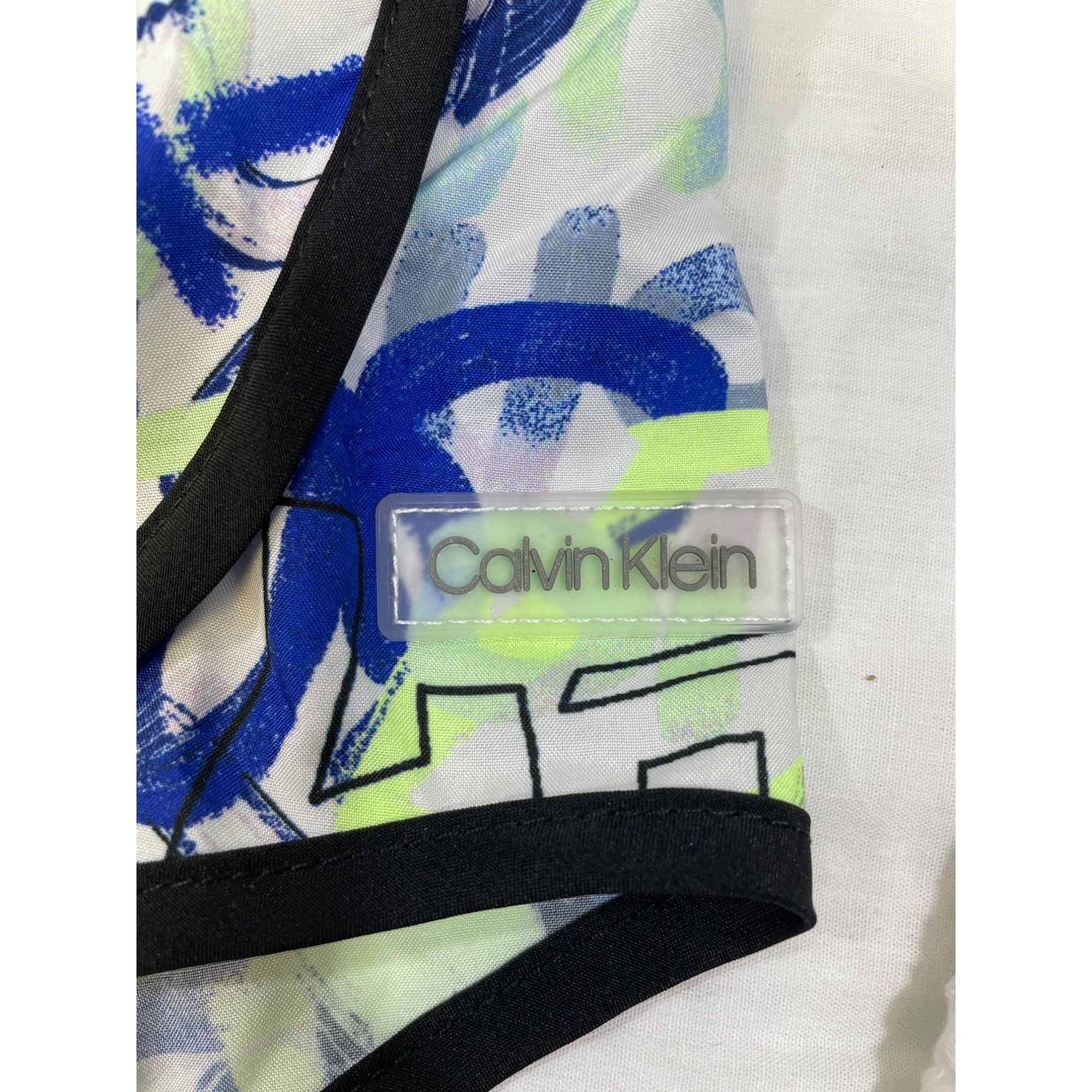 Calvin Klein Calvin Klein Women's Blue/Multi Graphic Running Shorts Size Size 38" / US 16 / IT 52 - 7 Thumbnail