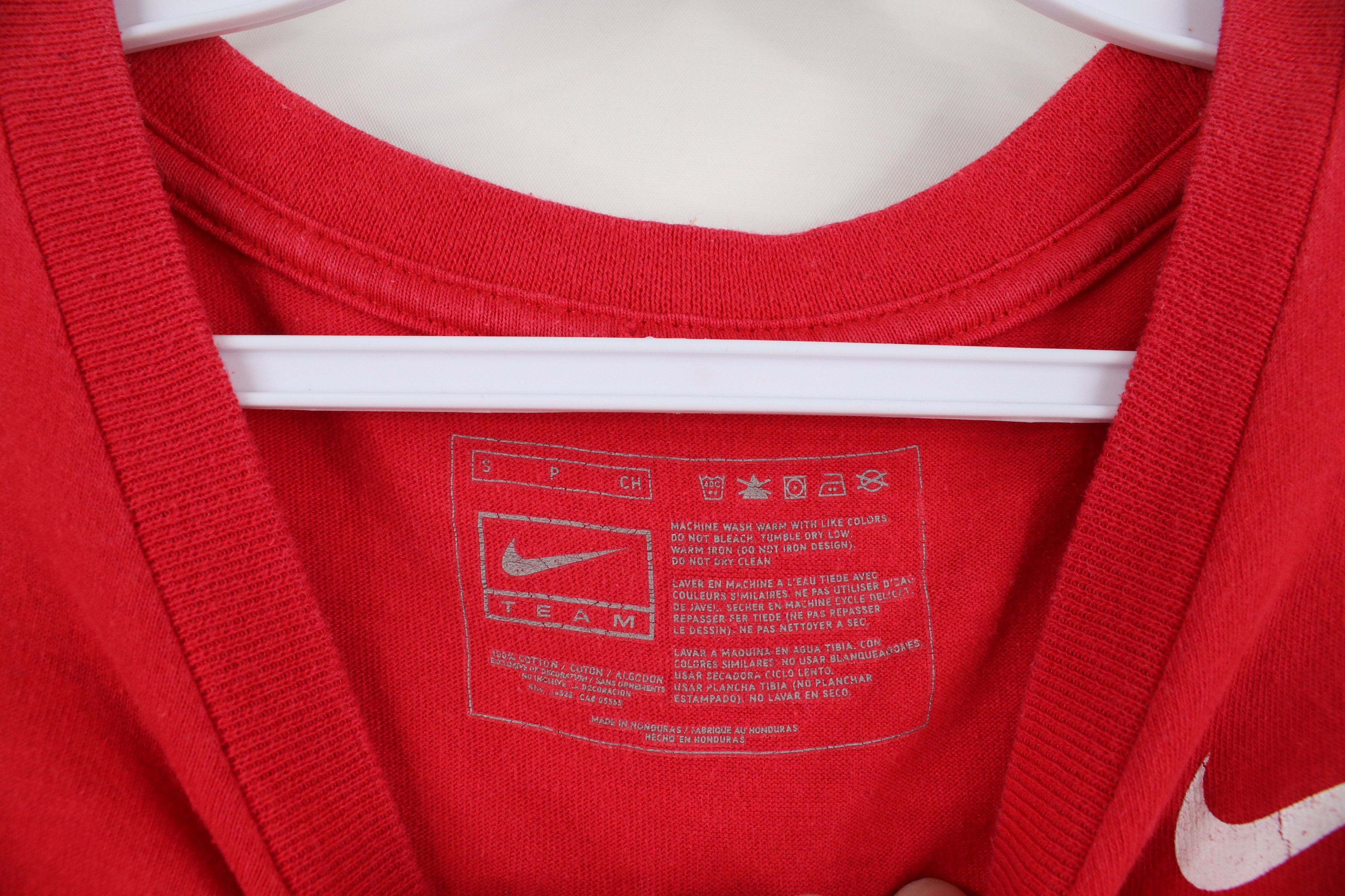 Nike × Vintage Vintage Nike University Football Jersey T-Shirt Red #80 Size US S / EU 44-46 / 1 - 8 Thumbnail