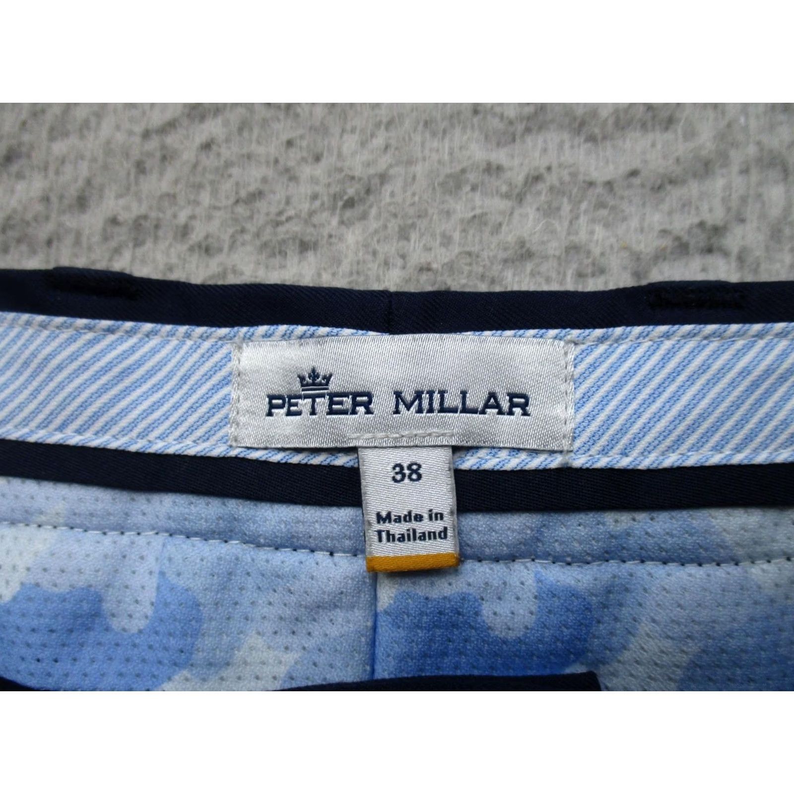 Peter Millar Peter Millar Shorts Mens 38 Blue Chino Microfiber Golf Casual 10 Inseam Size US 38 / EU 54 - 2 Thumbnail